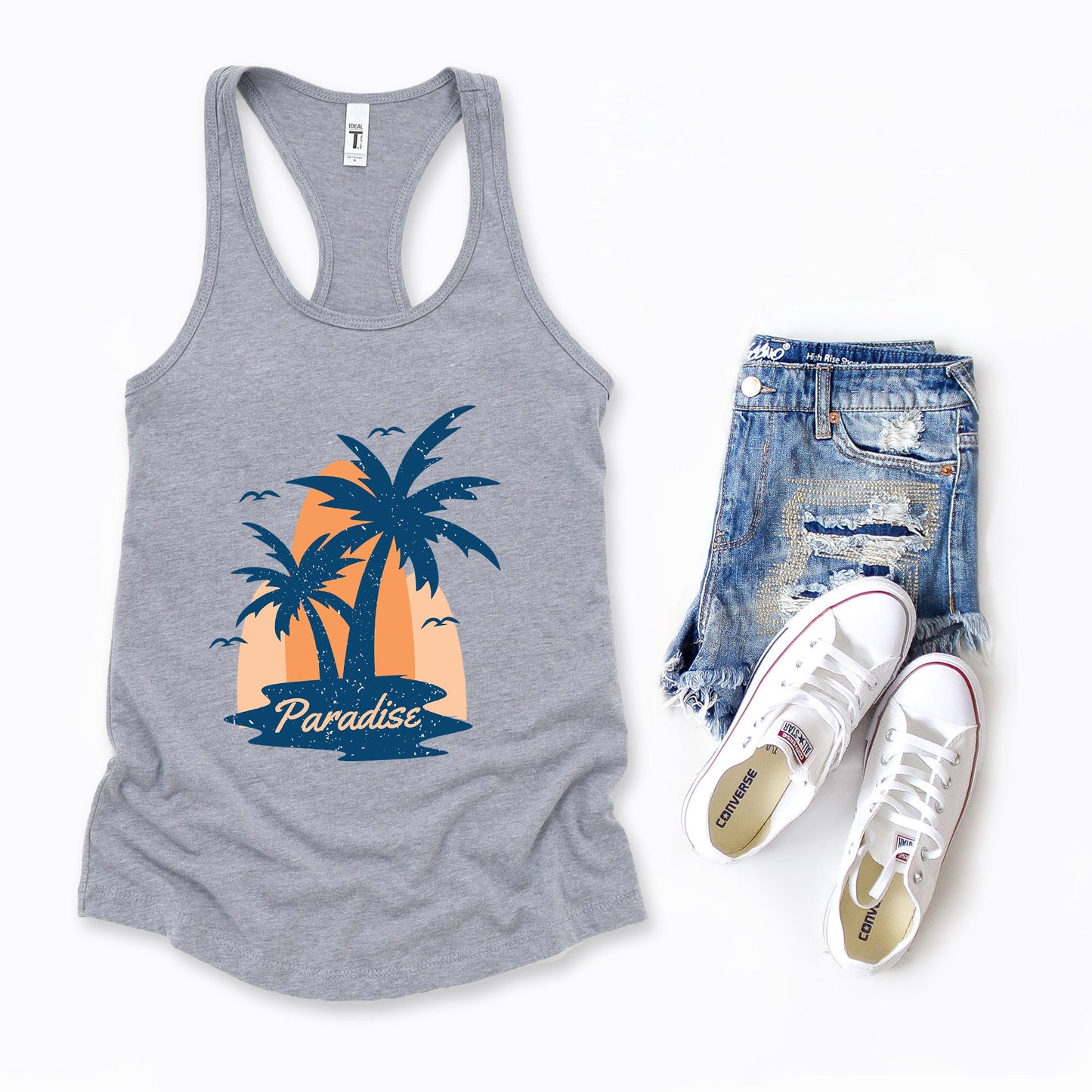 Paradise Palm Tree | Racerback Tank