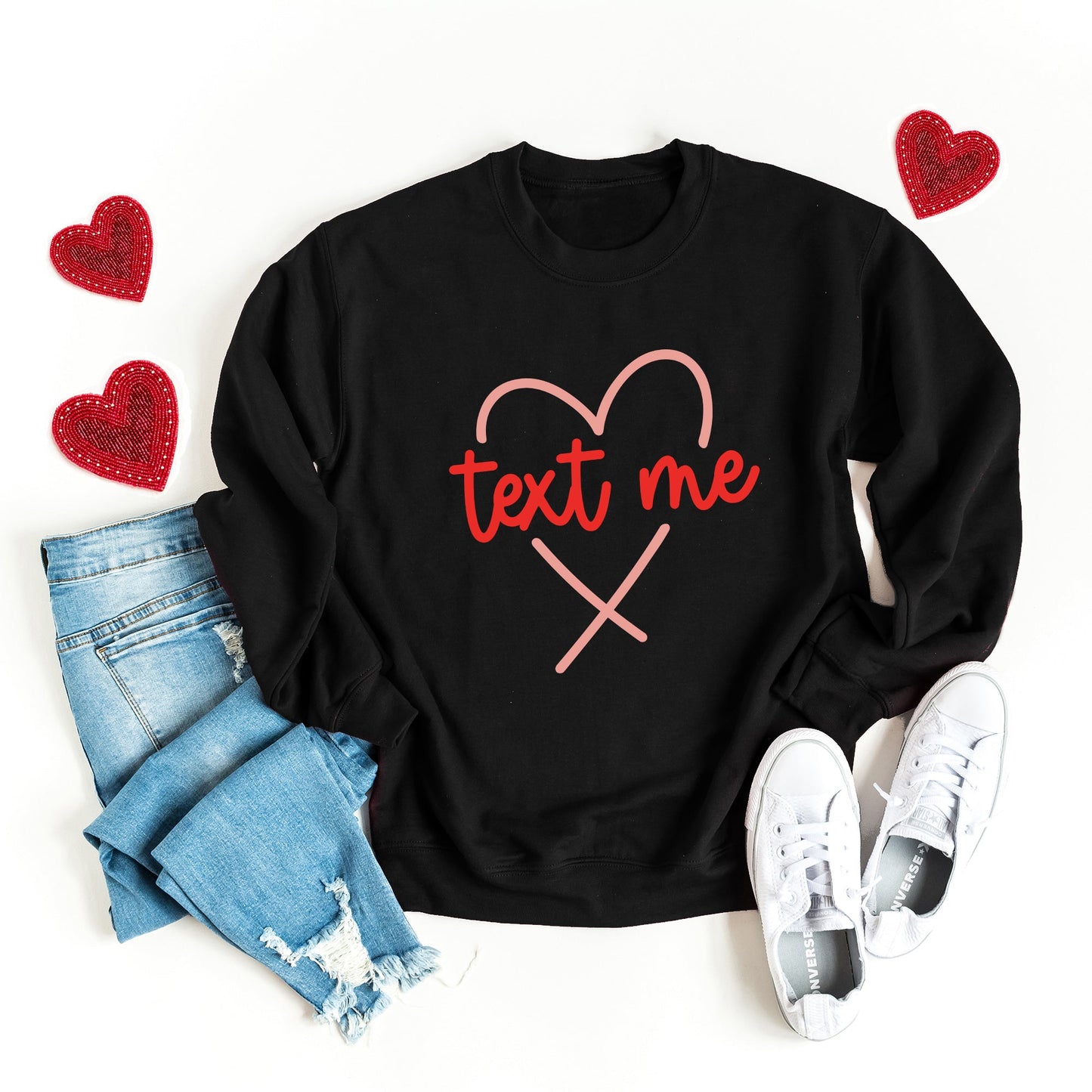 Text Me Heart | Sweatshirt