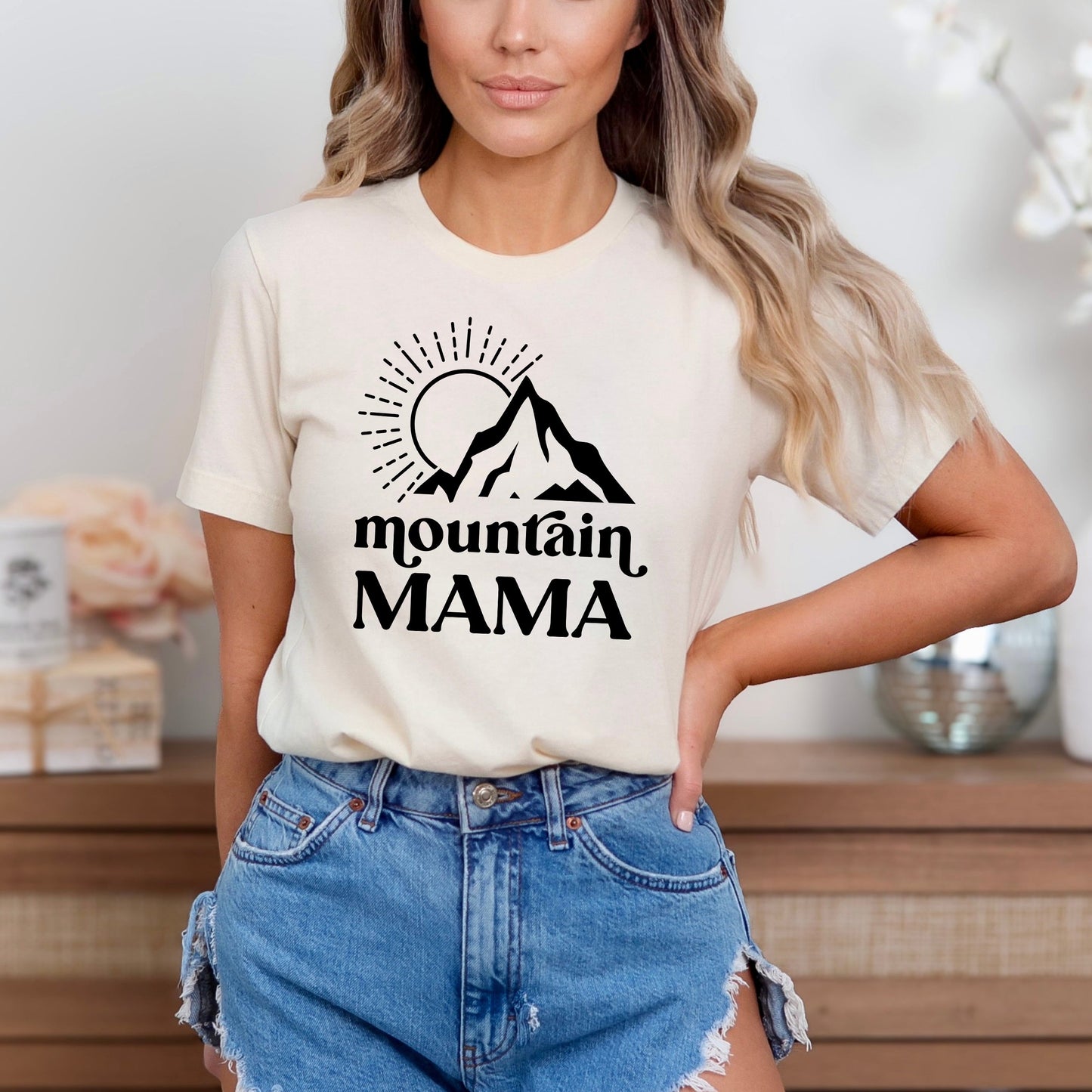 Mountain Mama Sun | Short Sleeve Crew Neck