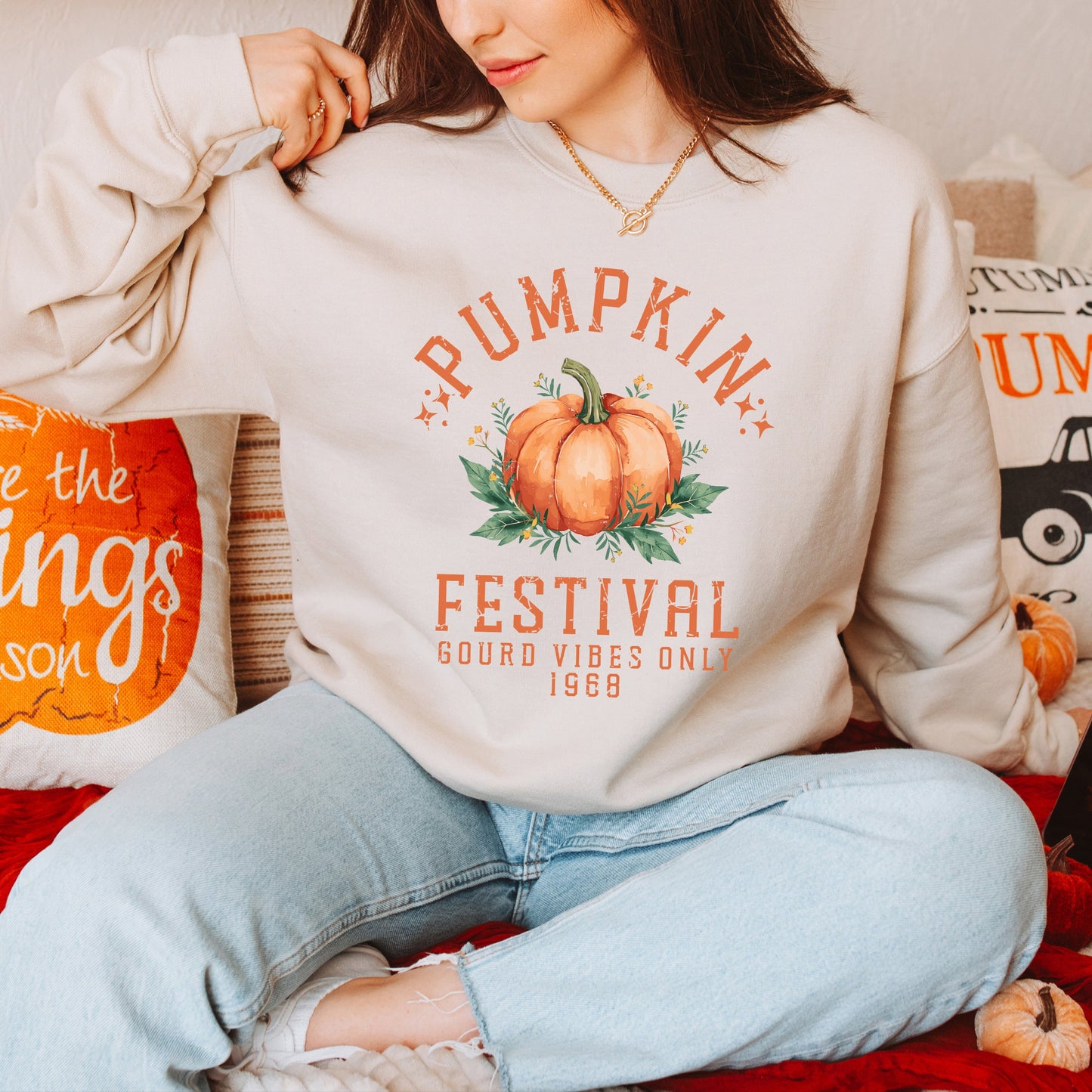 Pumpkin Gourd Vibes Only | Sweatshirt