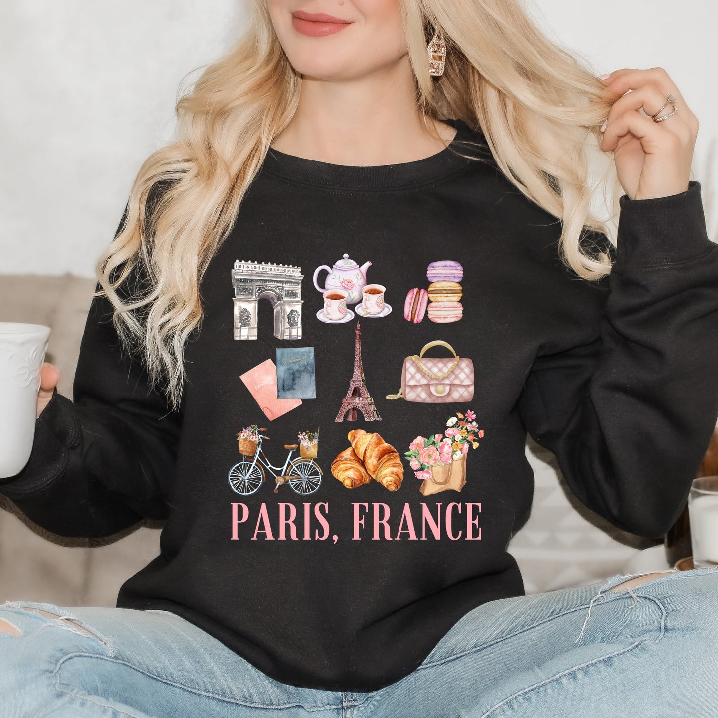 Paris Travel Collage | Sweatshirt