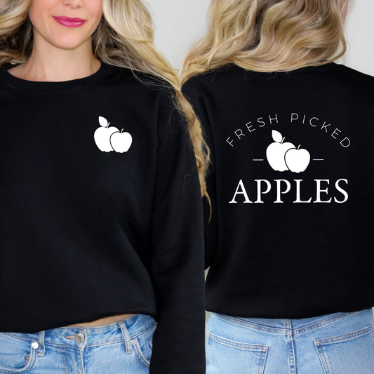 Fresh Picked Apples| Sweatshirt | Front and Back Design