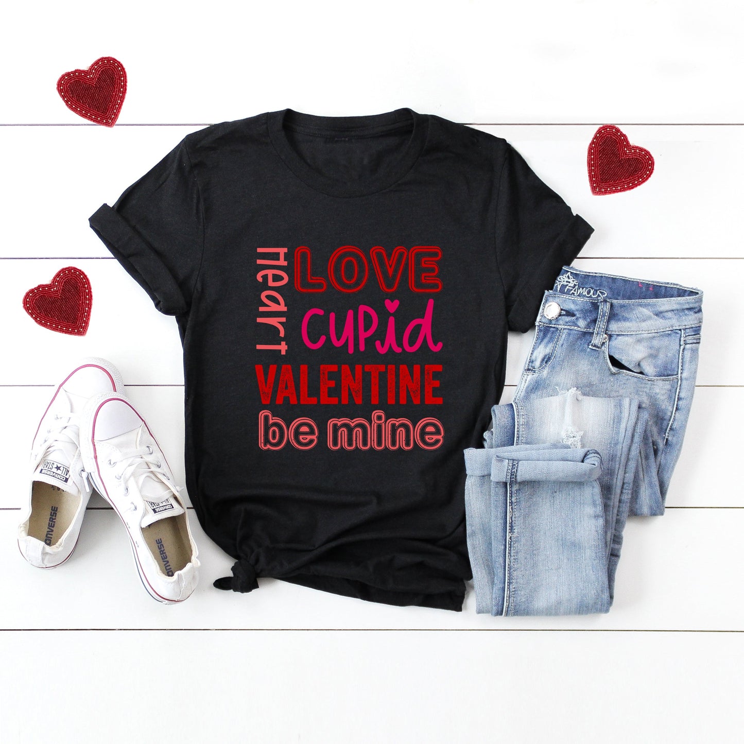 Valentine's Words | Short Sleeve Graphic Tee