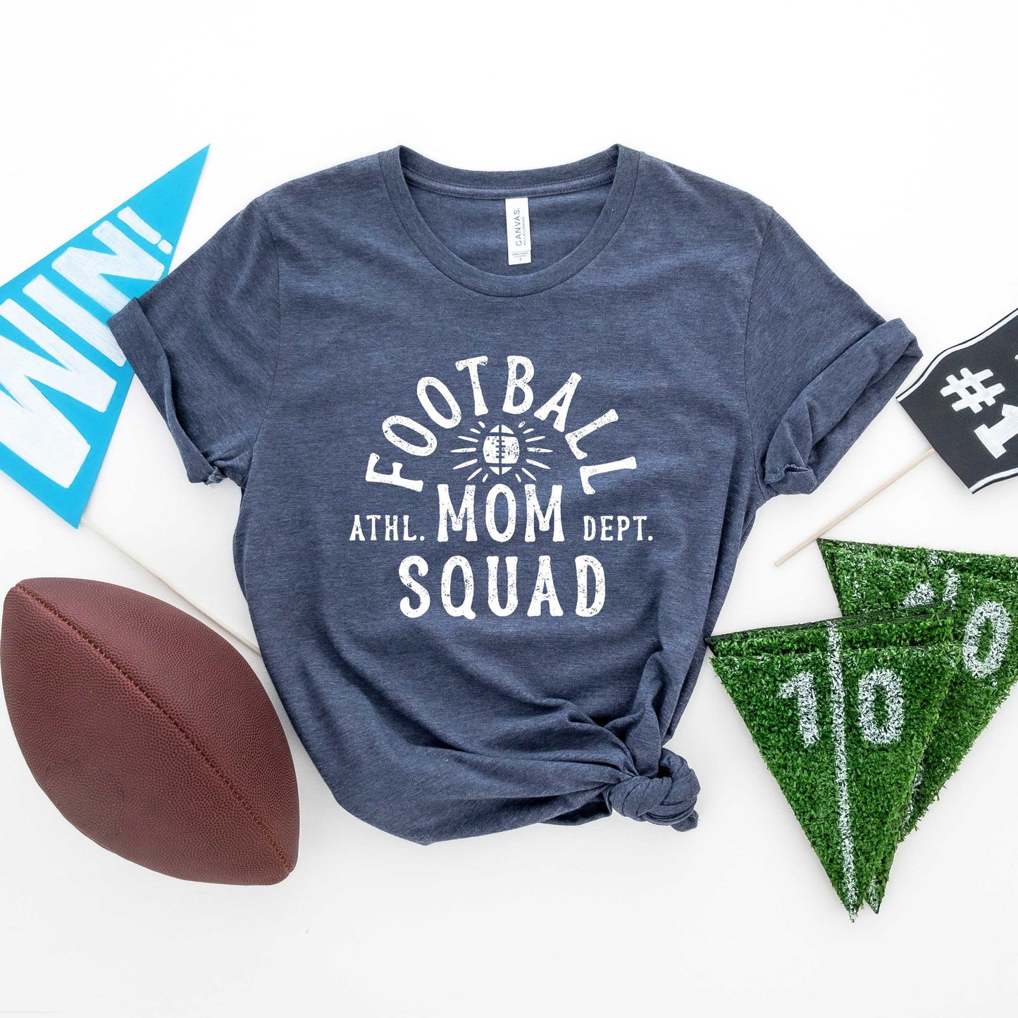 Football Mom Squad | Short Sleeve Graphic Tee