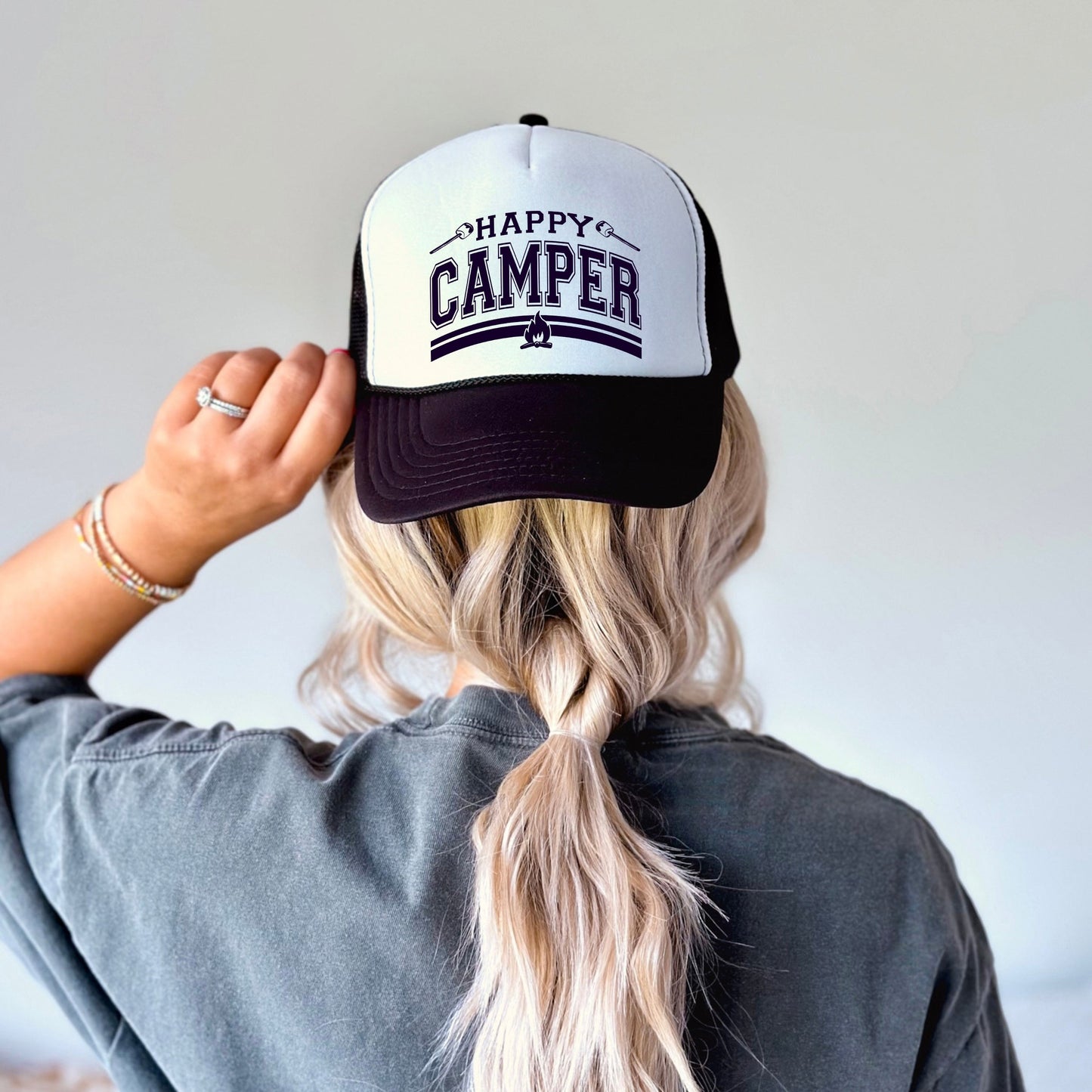 Happy Camper Fire | Foam Trucker Hat