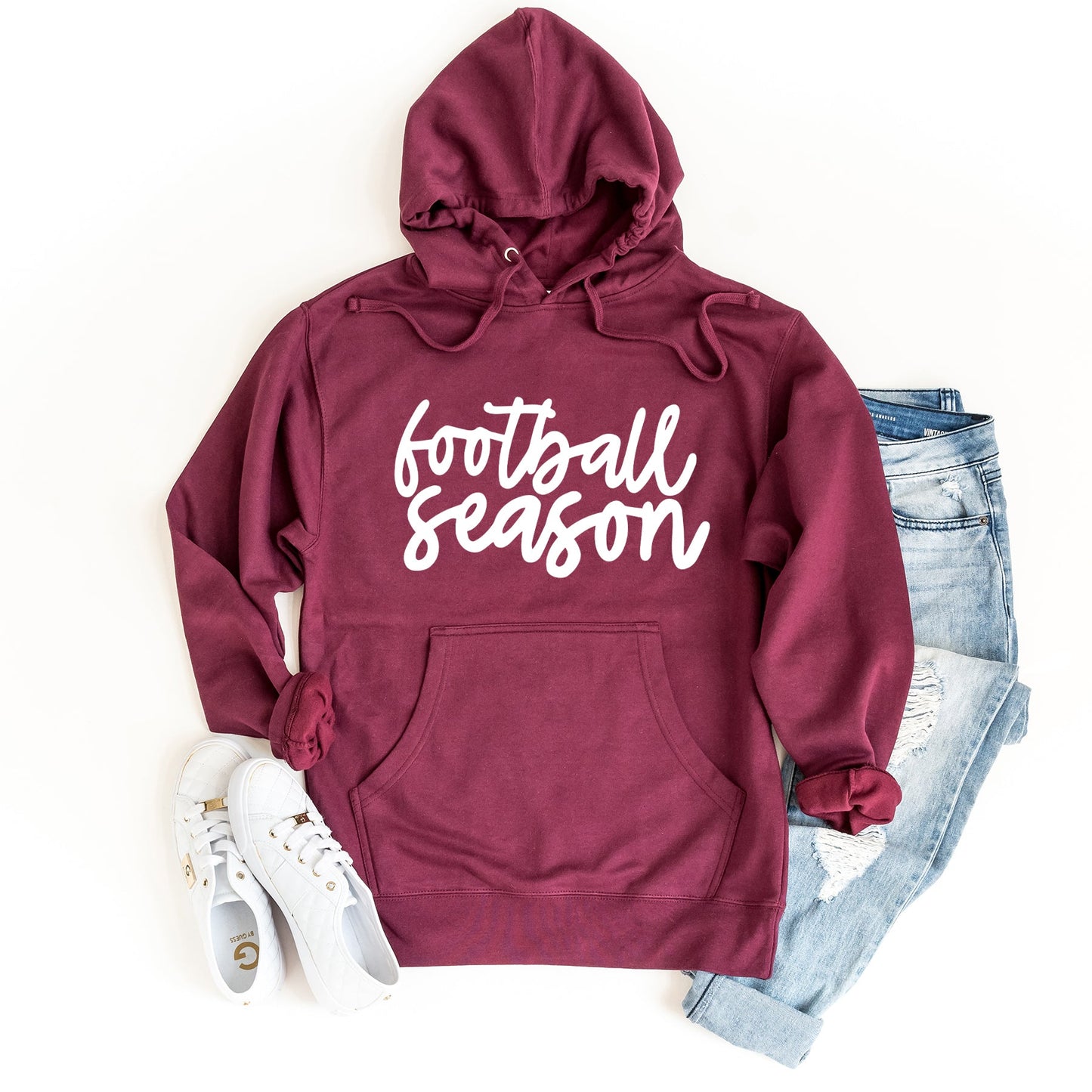 Football Season Cursive | Hoodie