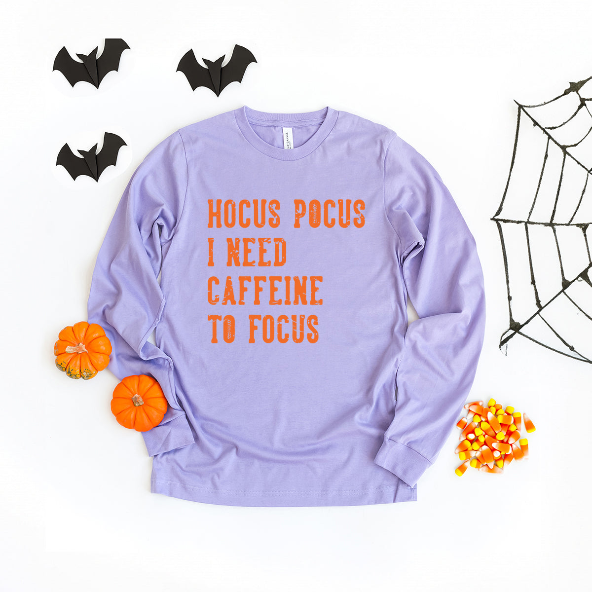 Hocus Pocus Caffeine | Long Sleeve Crew Neck