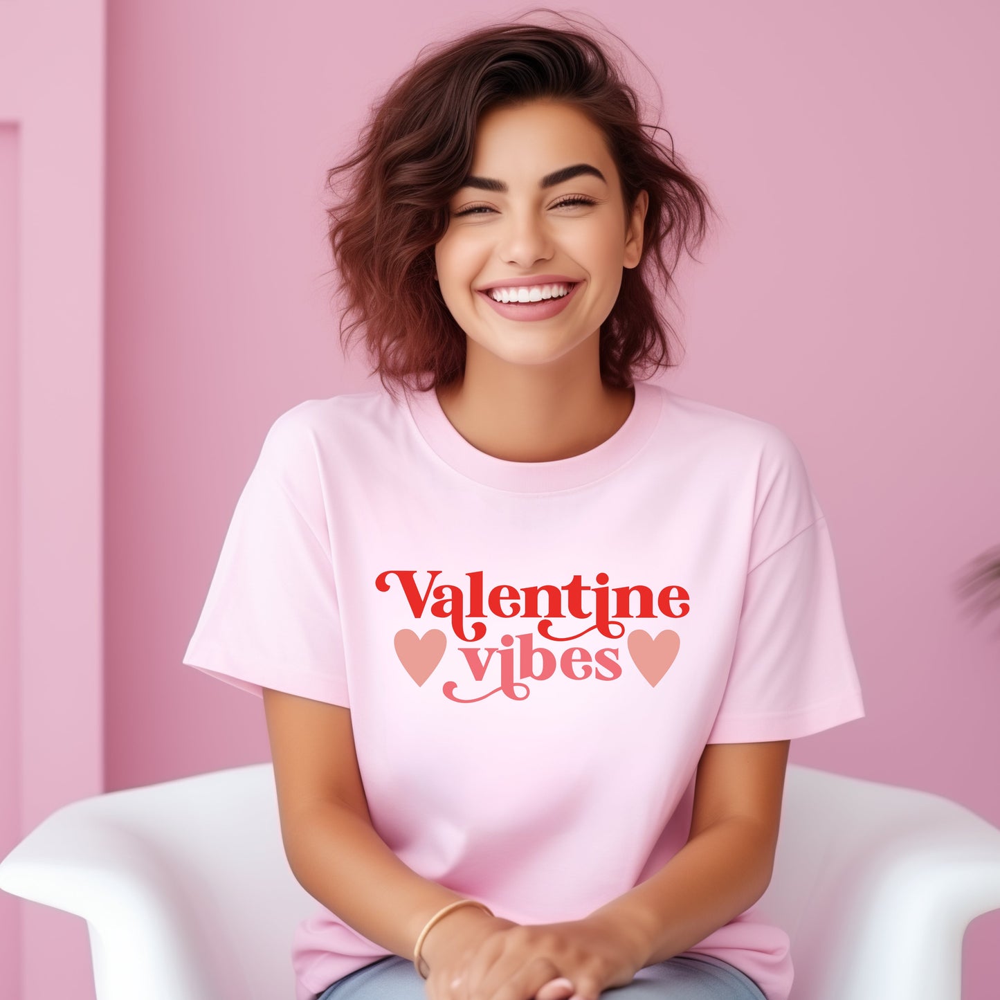 Valentine Vibes | Short Sleeve Crew Neck