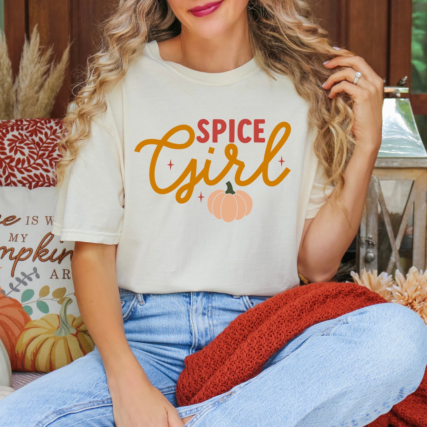 Spice Girl Pumpkin | Garment Dyed Tee