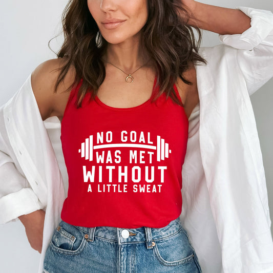 Goal Met Sweat | Racerback Tank