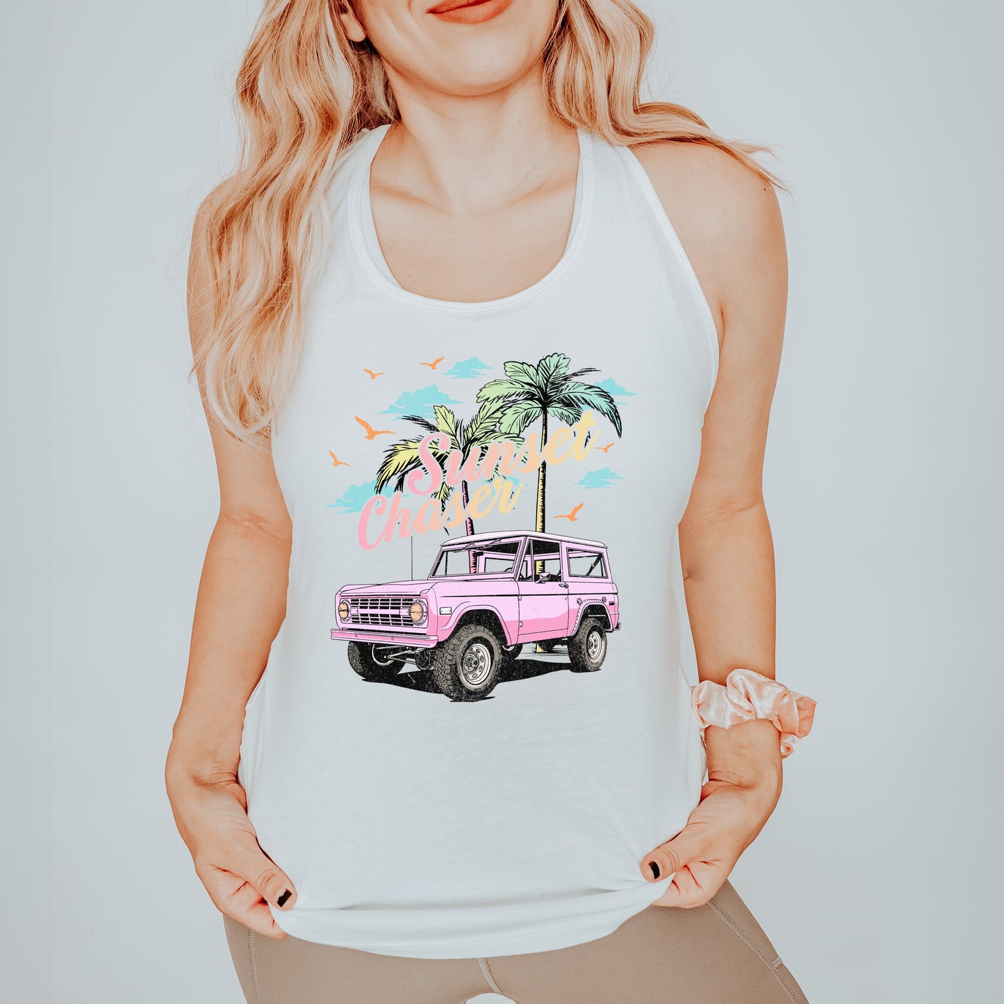 Sunset Chaser Jeep | Racerback Tank