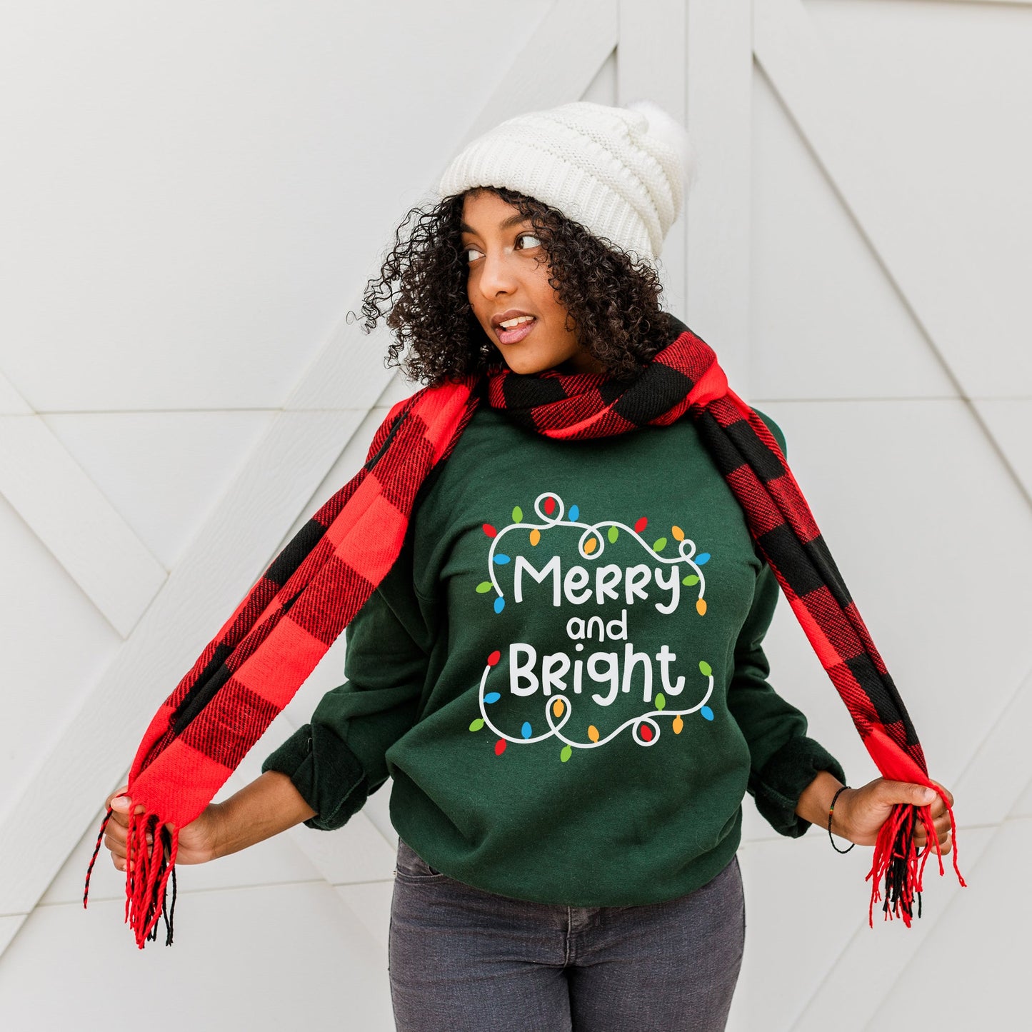 Merry And Bright Lights | Sweatshirt