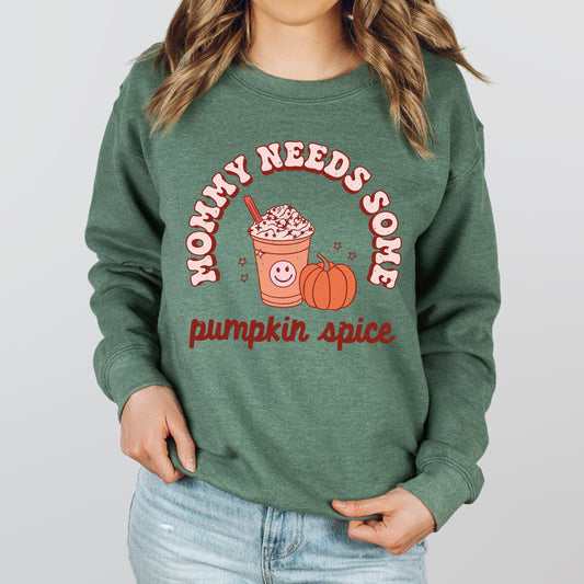 Retro Mommy Needs Some Pumpkin Spice | Sweatshirt