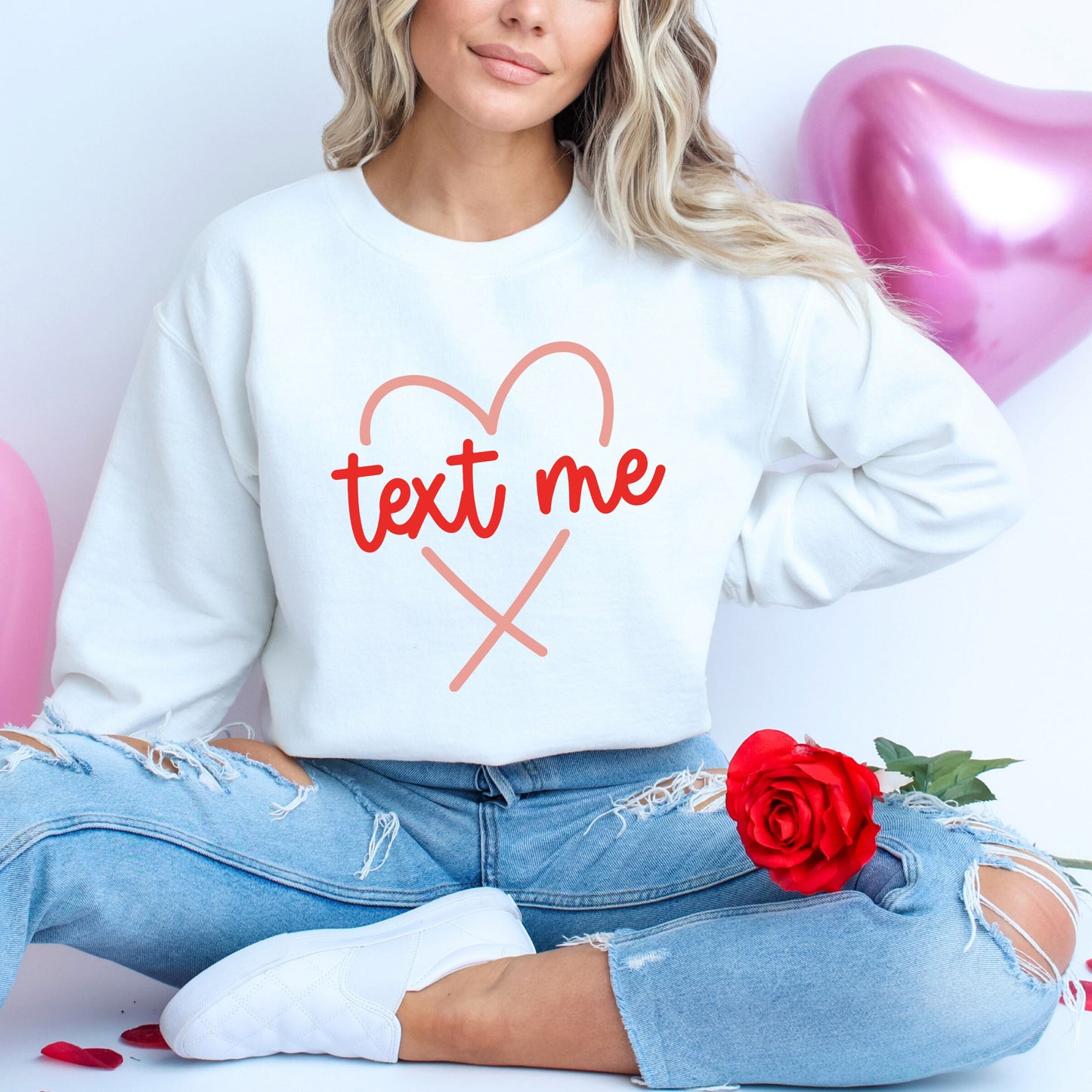 Text Me Heart | Sweatshirt