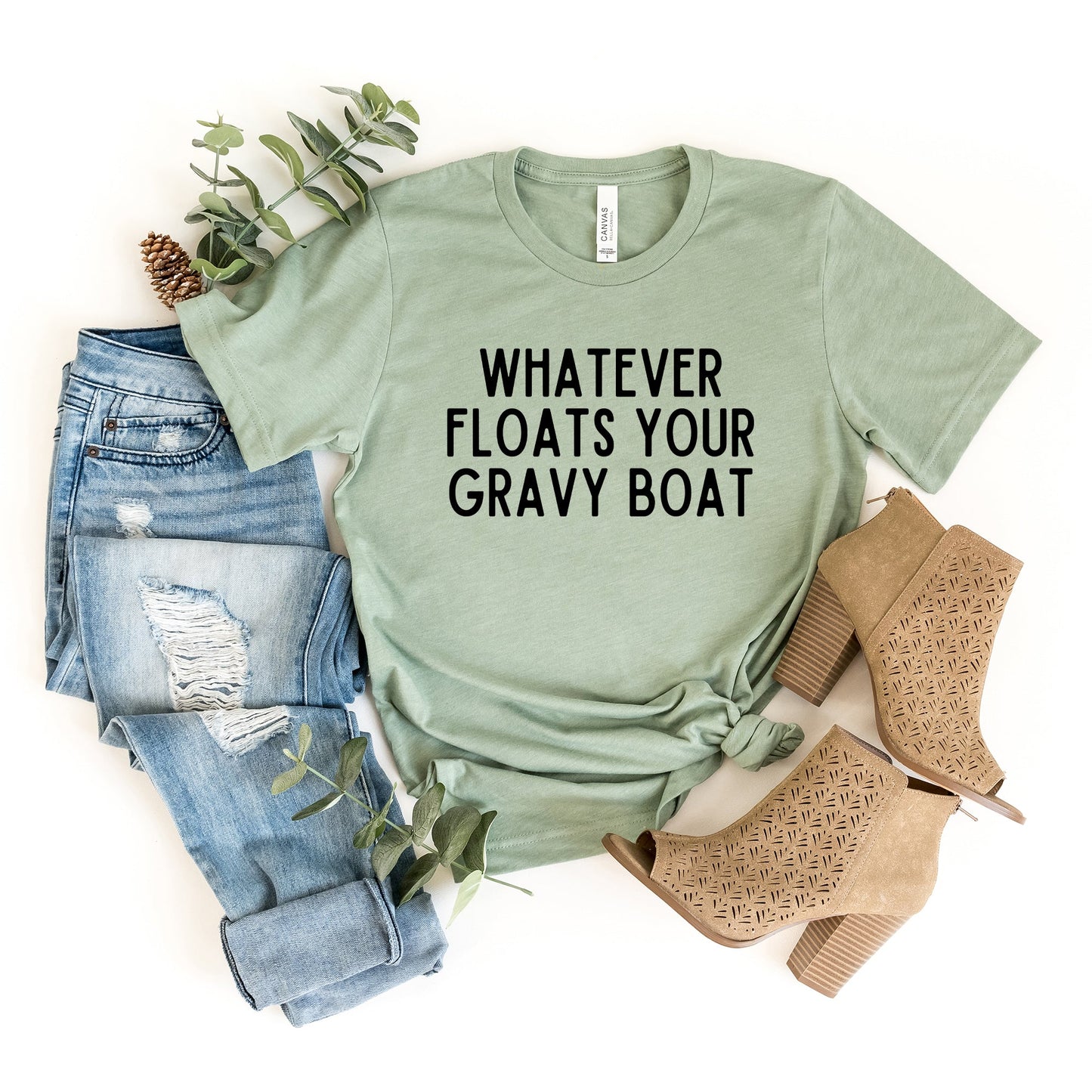 Whatever Floats Your Gravy Boat | Short Sleeve Graphic Tee