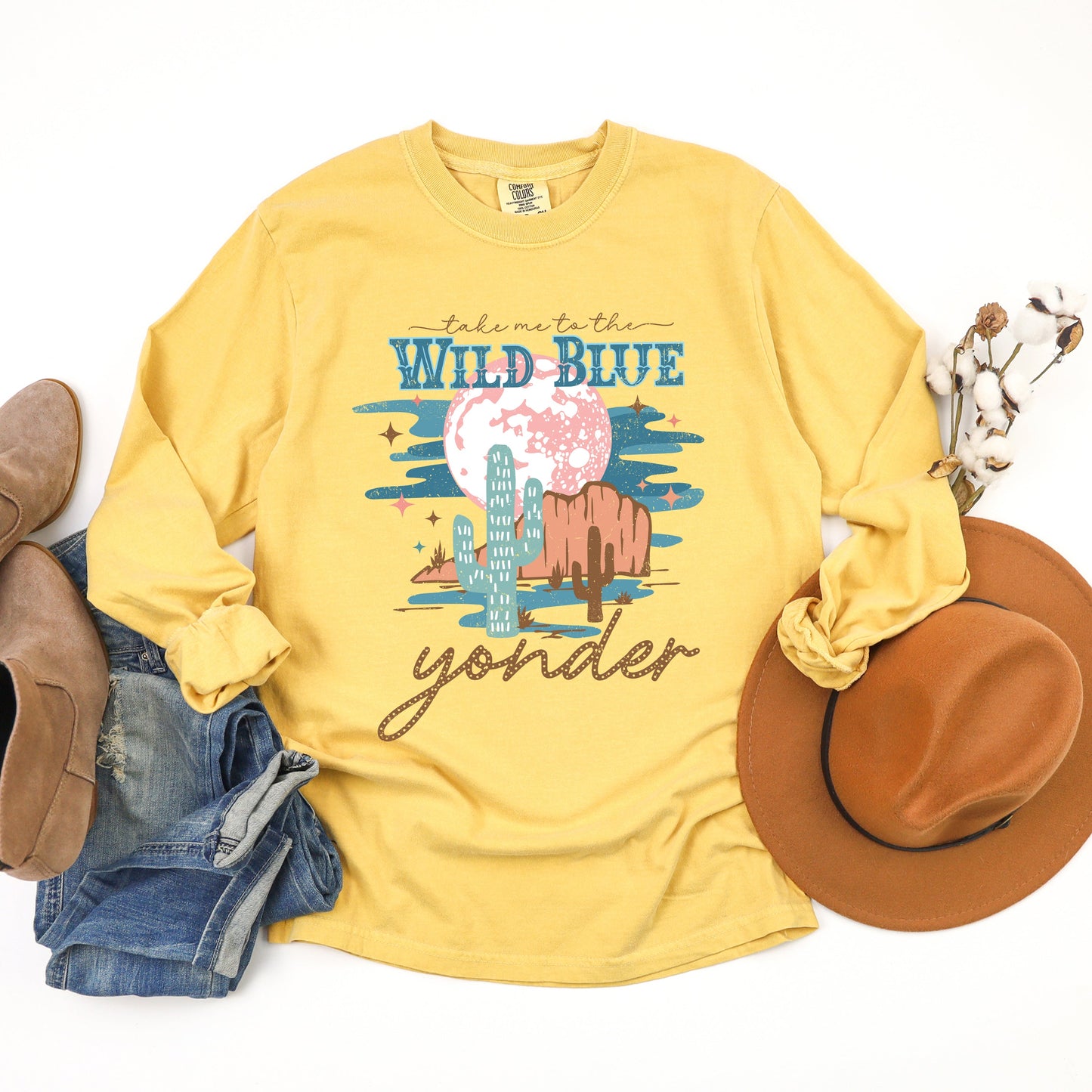 Wild Blue Yonder | Garment Dyed Long Sleeve