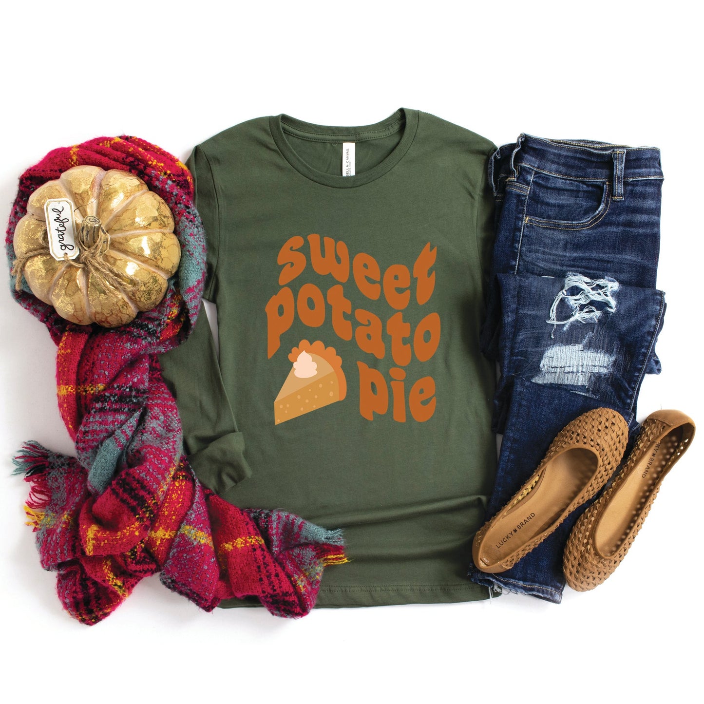 Sweet Potato Pie | Long Sleeve Crew Neck