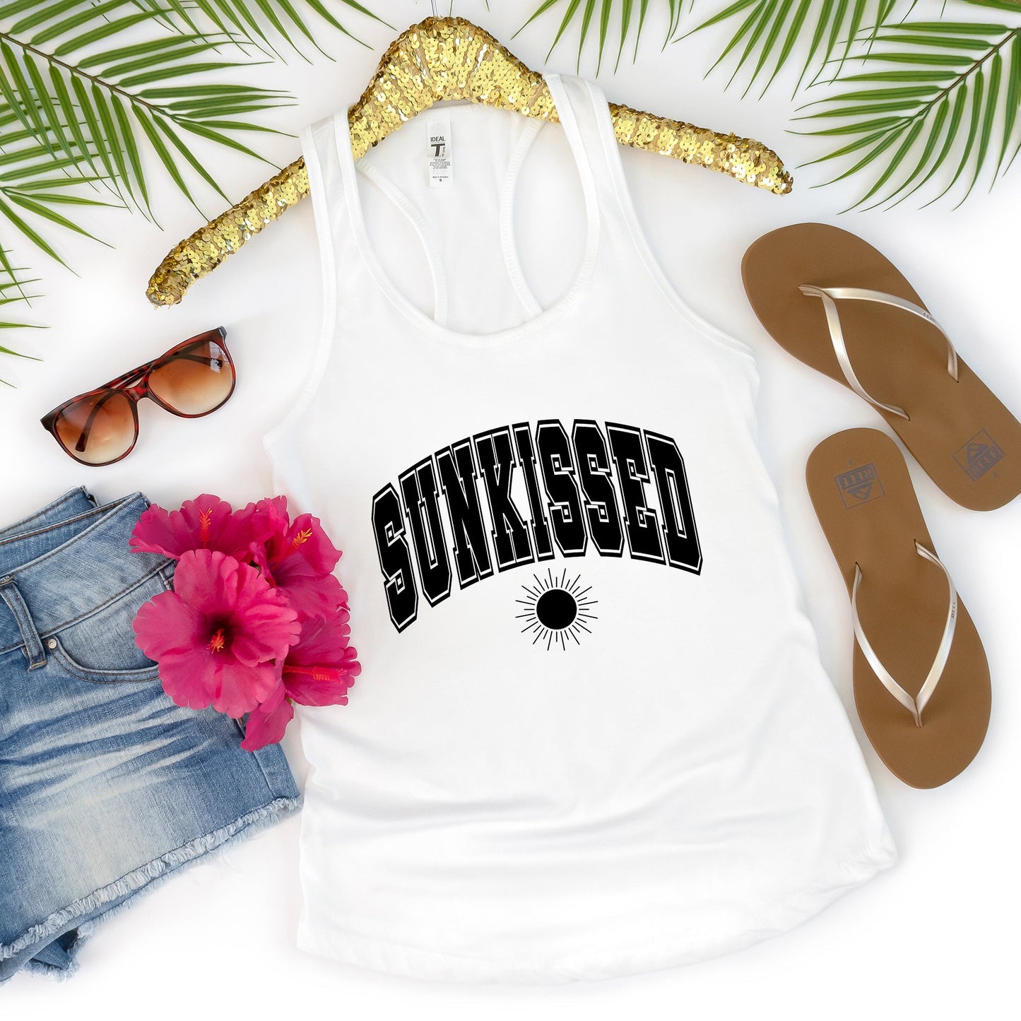 Sunkissed Varsity Sun | Racerback Tank