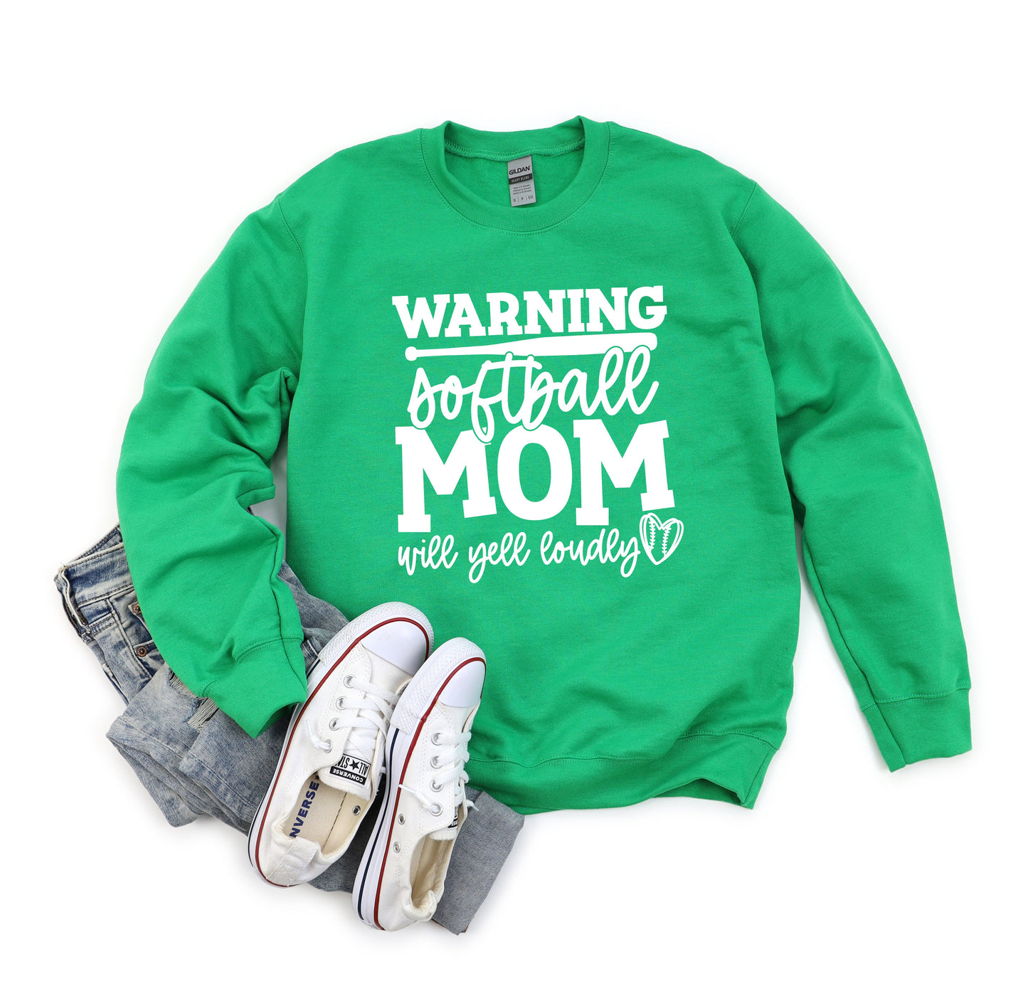 Warning Softball Mom | Sweatshirt