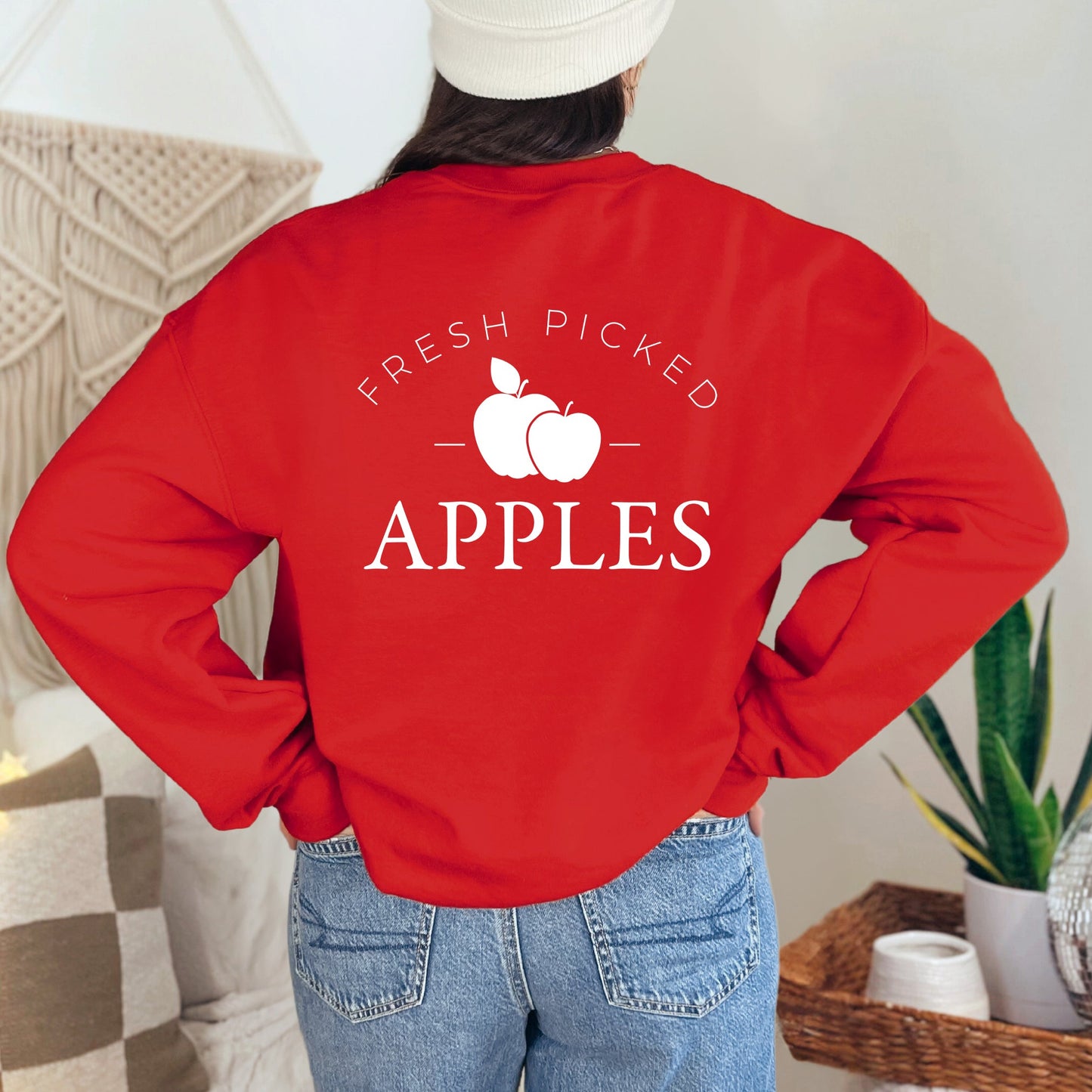 Fresh Picked Apples| Sweatshirt | Front and Back Design