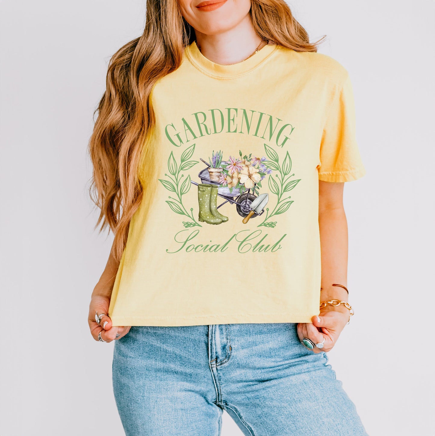 Gardening Social Club | Relaxed Fit Cropped Tee