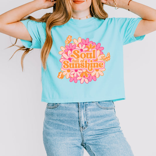 Soul Full Of Sunshine | Relaxed Fit Cropped Tee