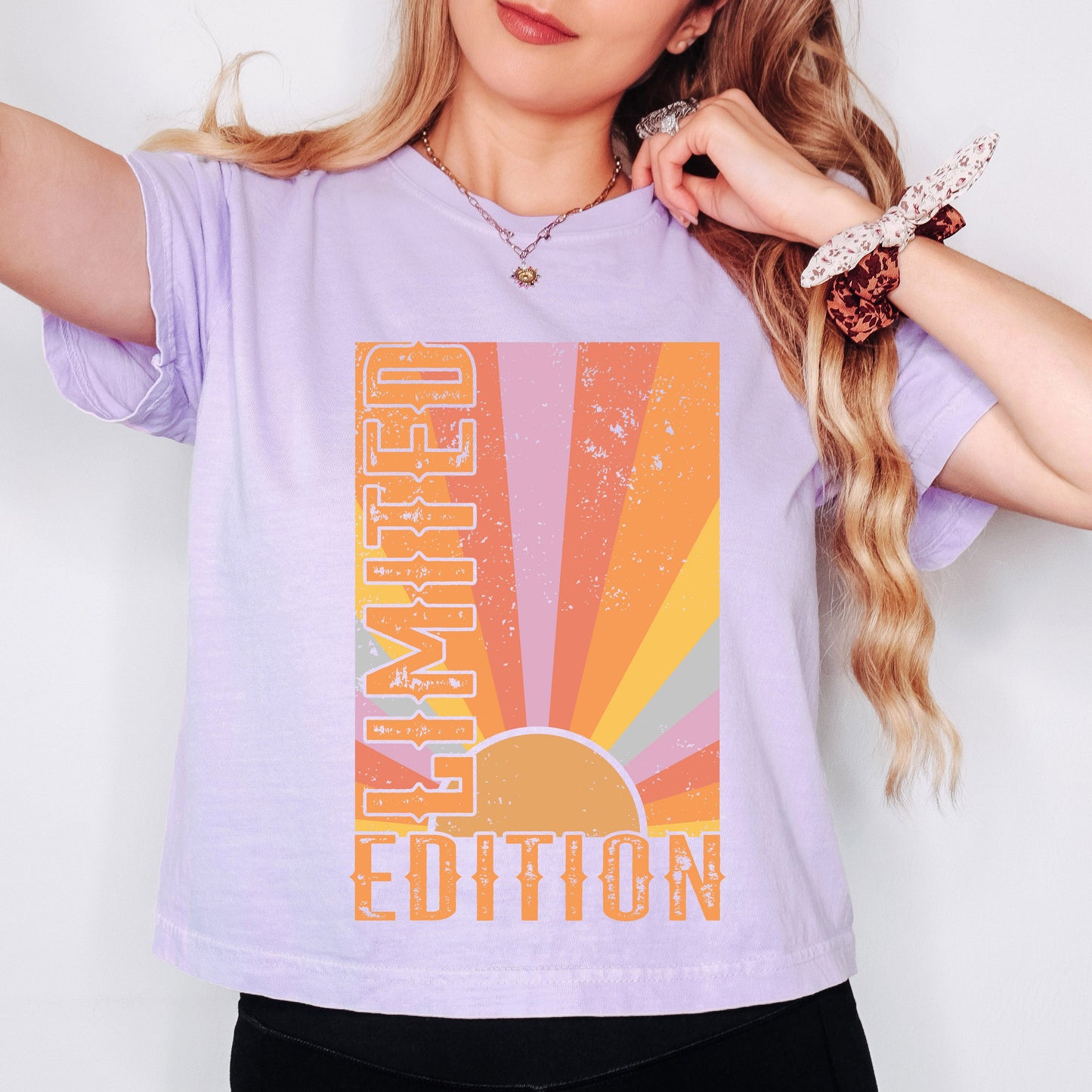 Limited Edition Sun  | Relaxed Fit Cropped Tee