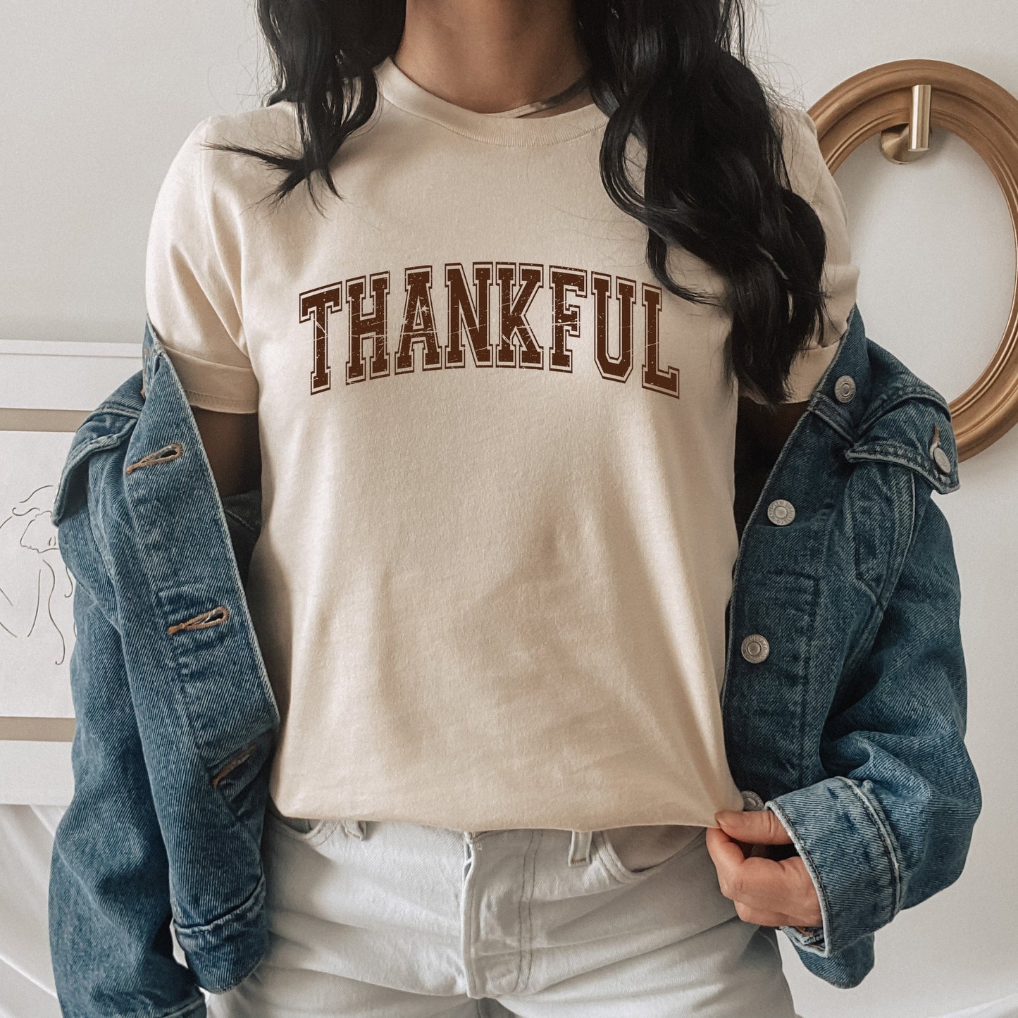 Thankful Varsity | Short Sleeve Crew Neck