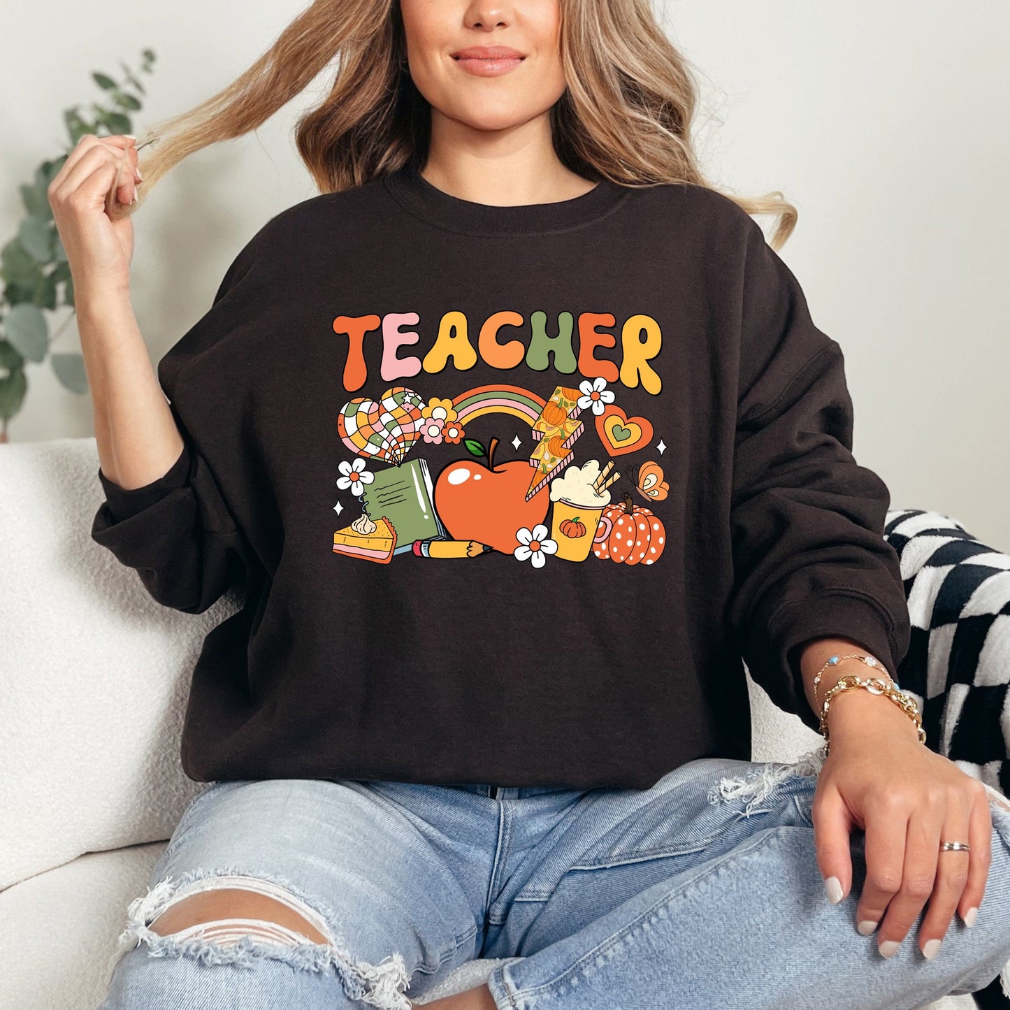 Teacher Fall Collage | Sweatshirt