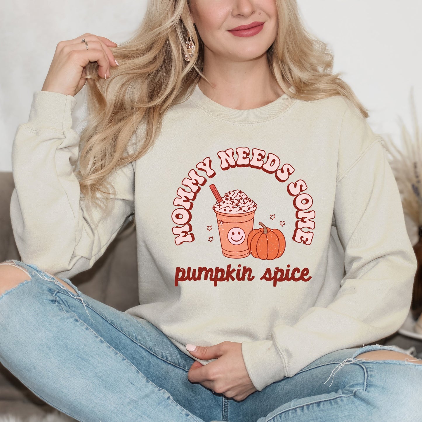 Retro Mommy Needs Some Pumpkin Spice | Sweatshirt