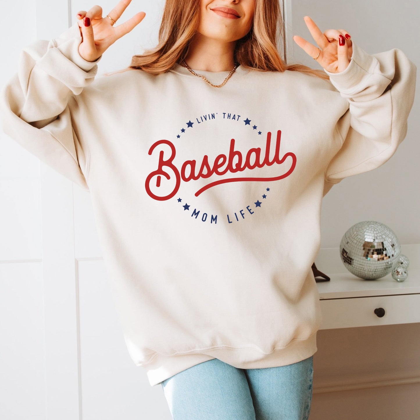 Livin' That Baseball Mom Life | Sweatshirt