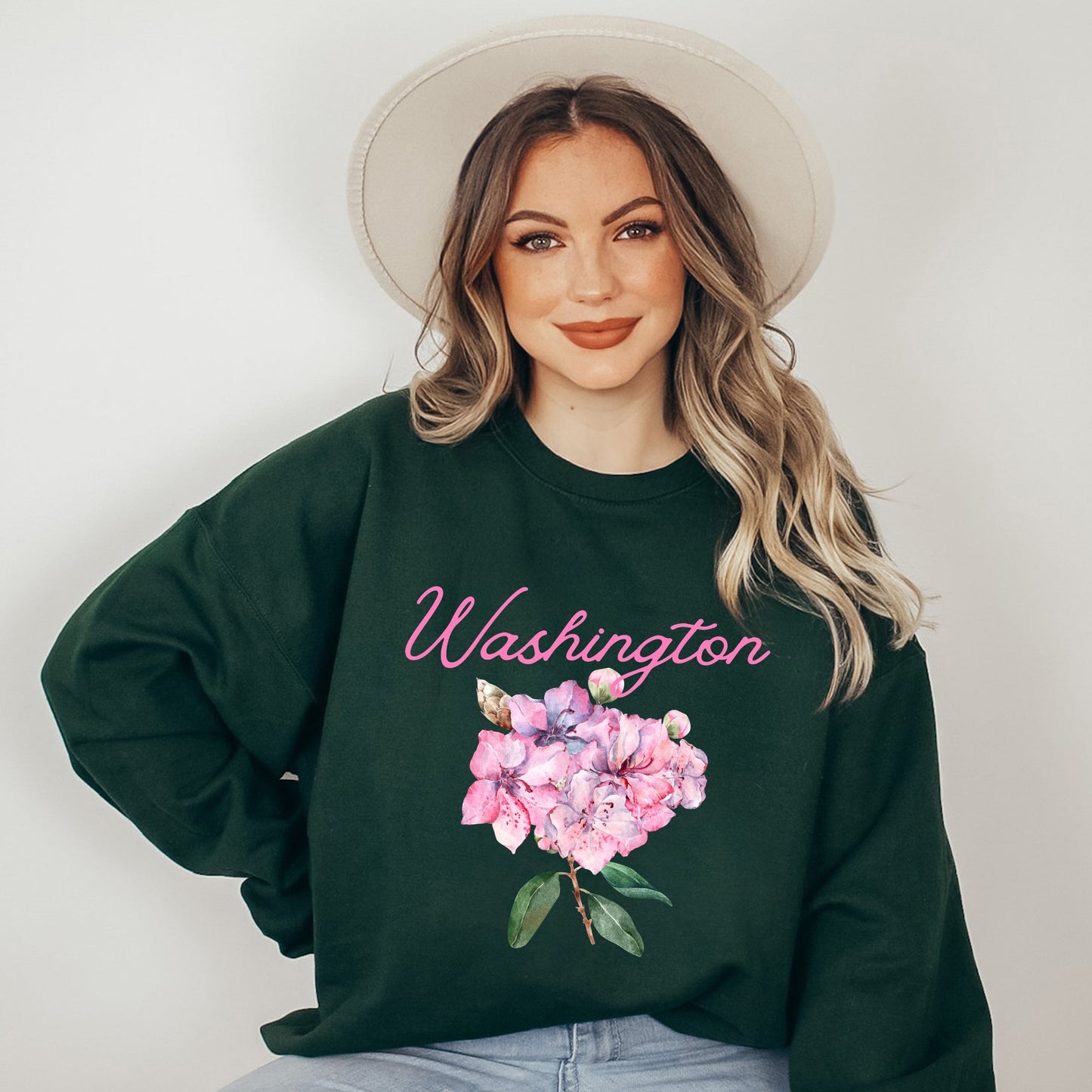 Washington Flower Colorful | Sweatshirt