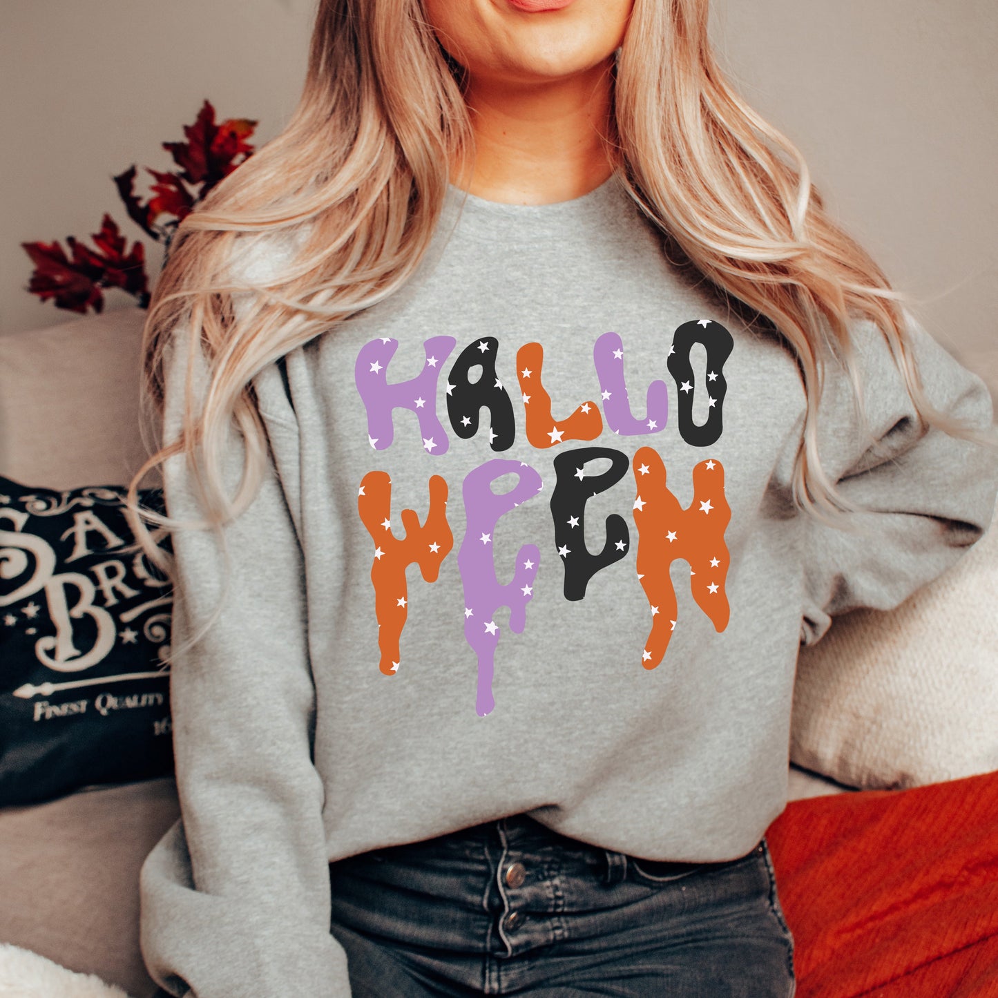 Dripping Halloween Stars | Sweatshirt