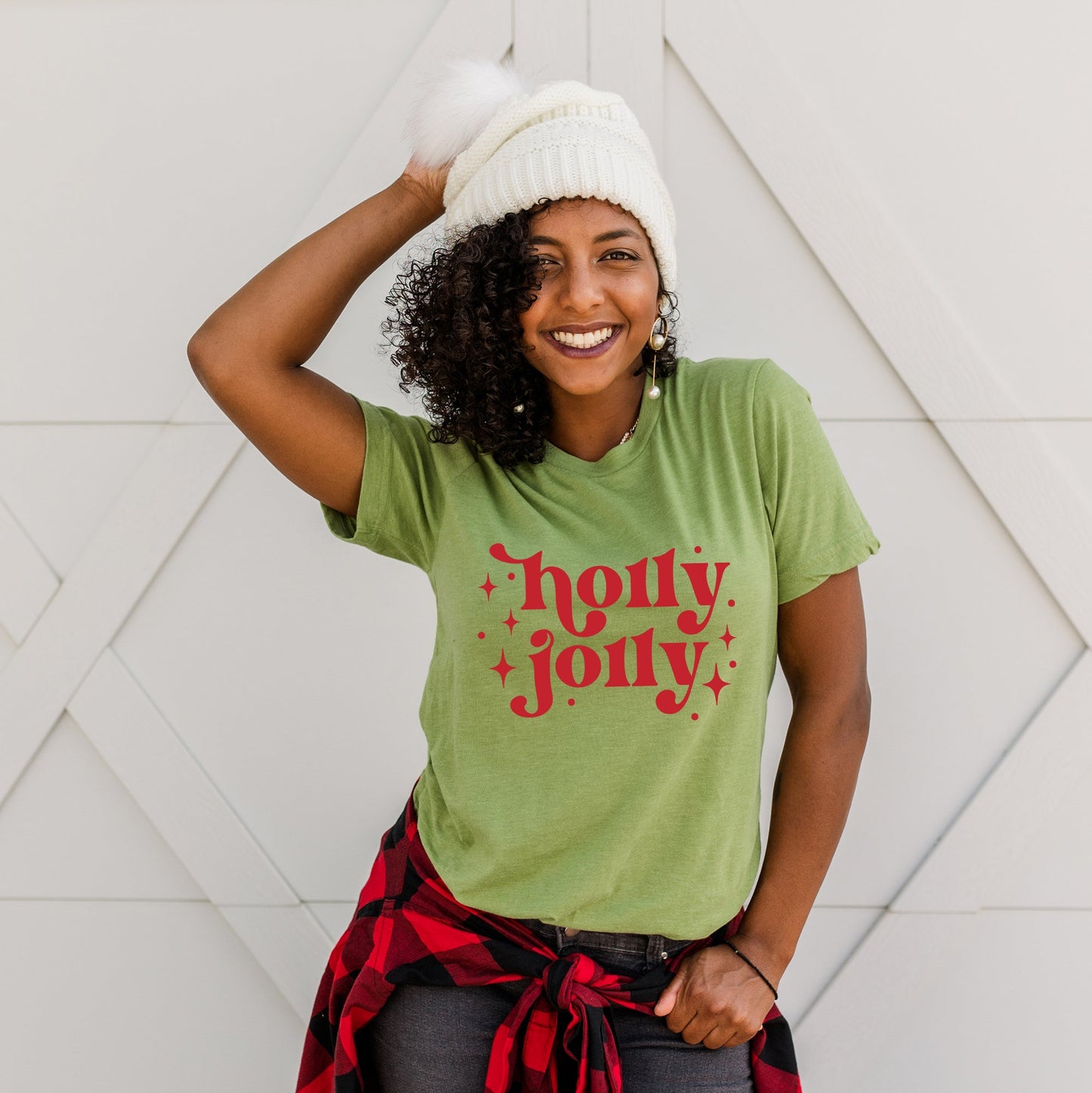 Whimsical Holly Jolly | Short Sleeve Graphic Tee