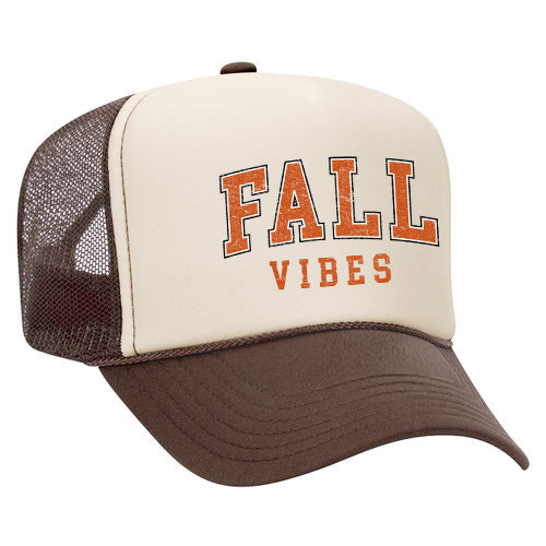 Fall Vibes Varsity Grunge | Foam Trucker Hat