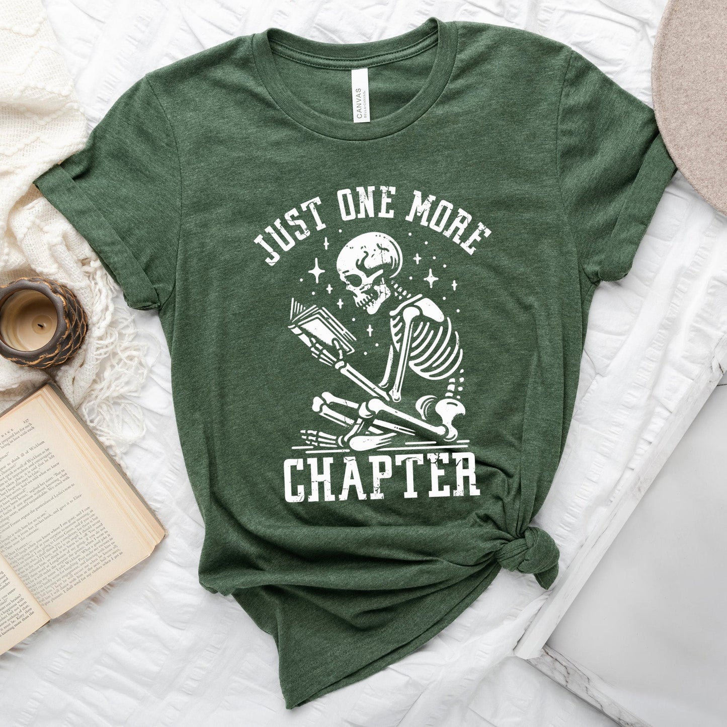 One More Chapter Skeleton | Short Sleeve Crew Neck