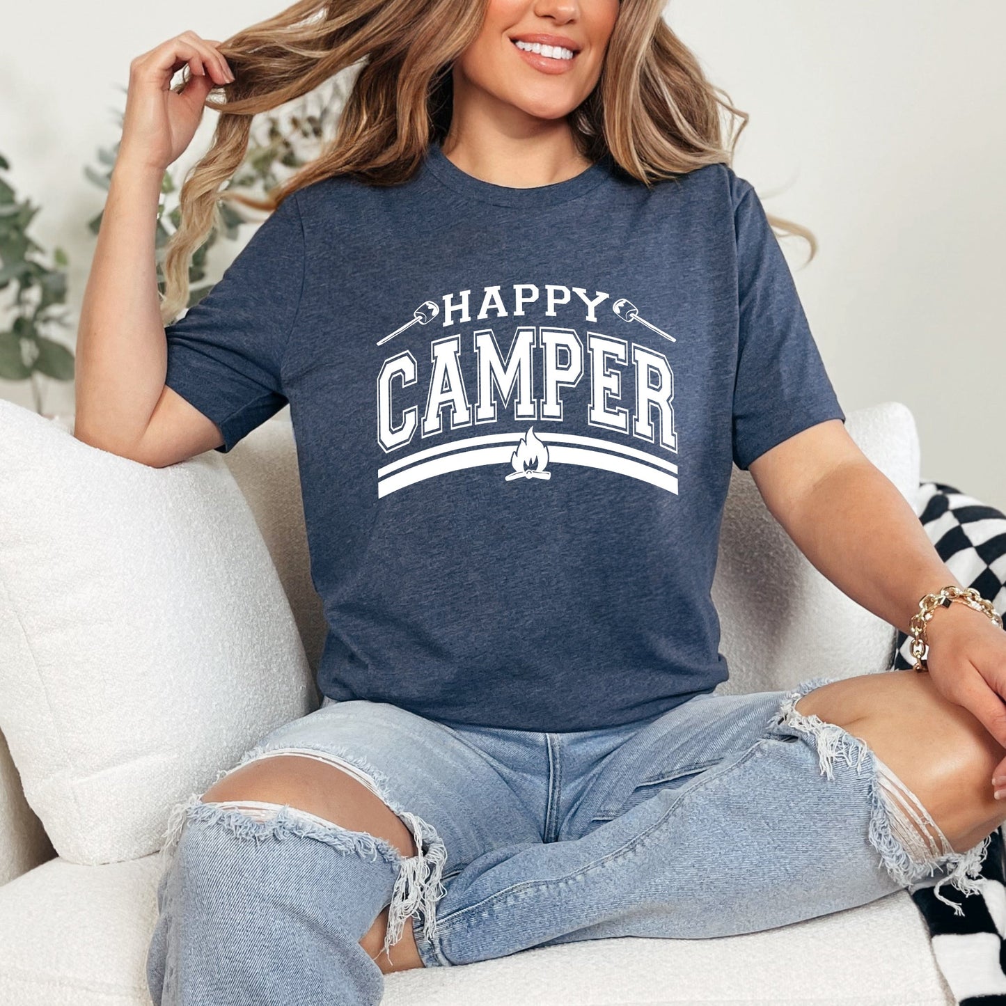 Happy Camper Fire | Short Sleeve Graphic Tee