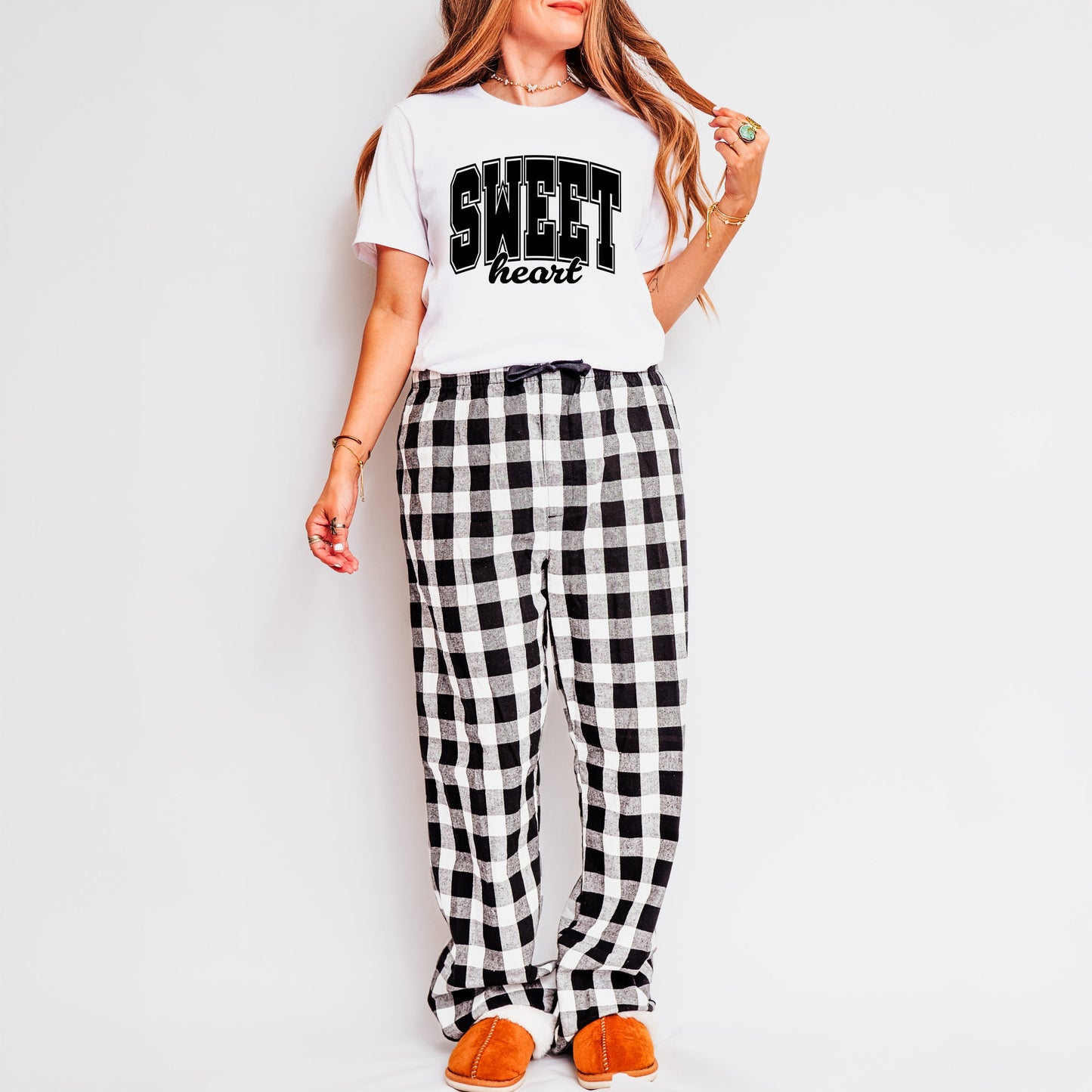 Sweetheart Varsity | Plaid Pajama Set