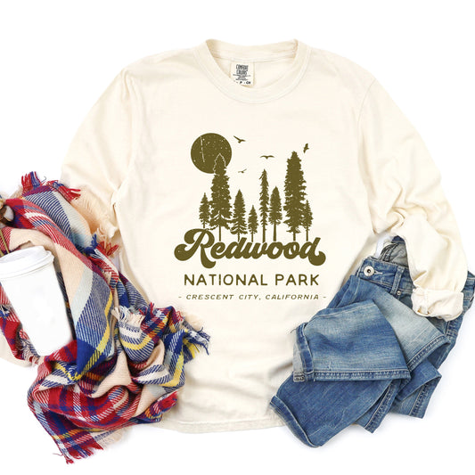 Vintage Redwood National Park  | Garment Dyed Long Sleeve