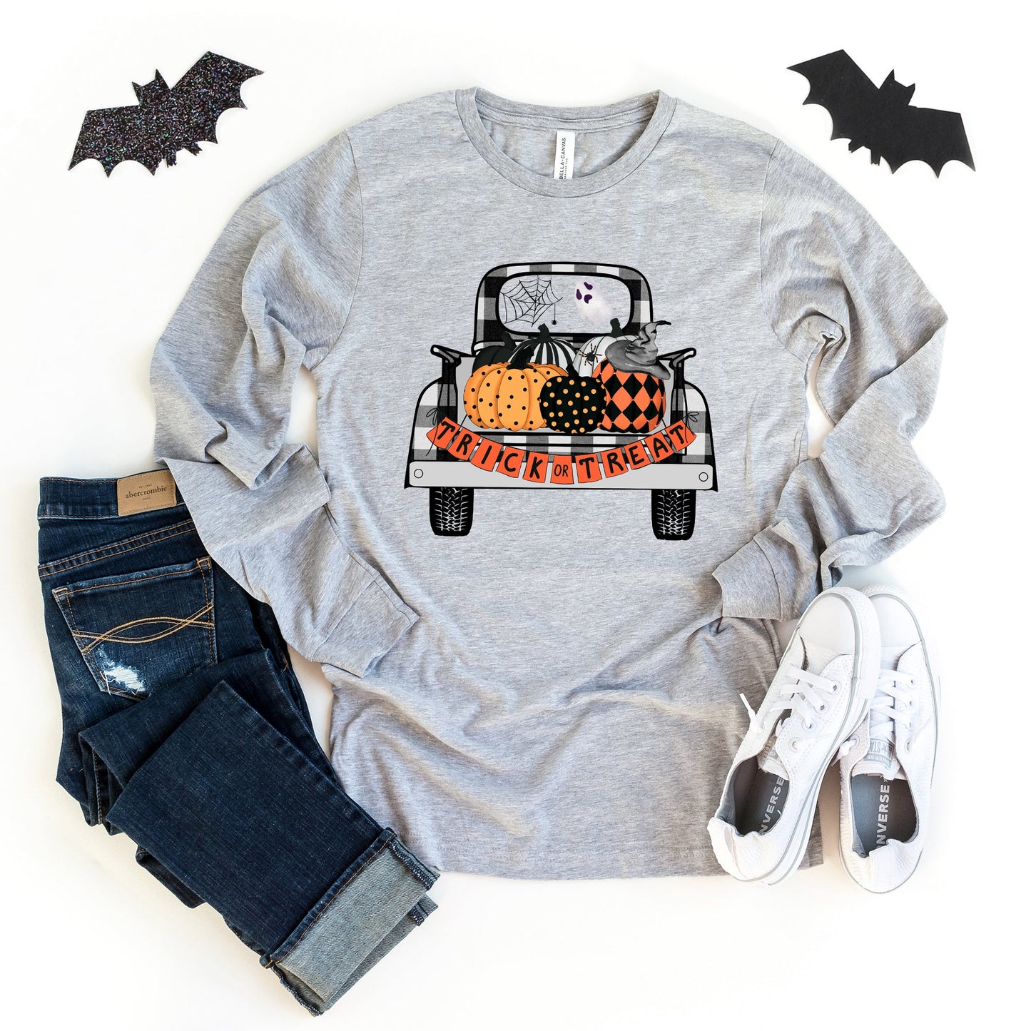 Trick Or Treat Truck | Long Sleeve Crew Neck