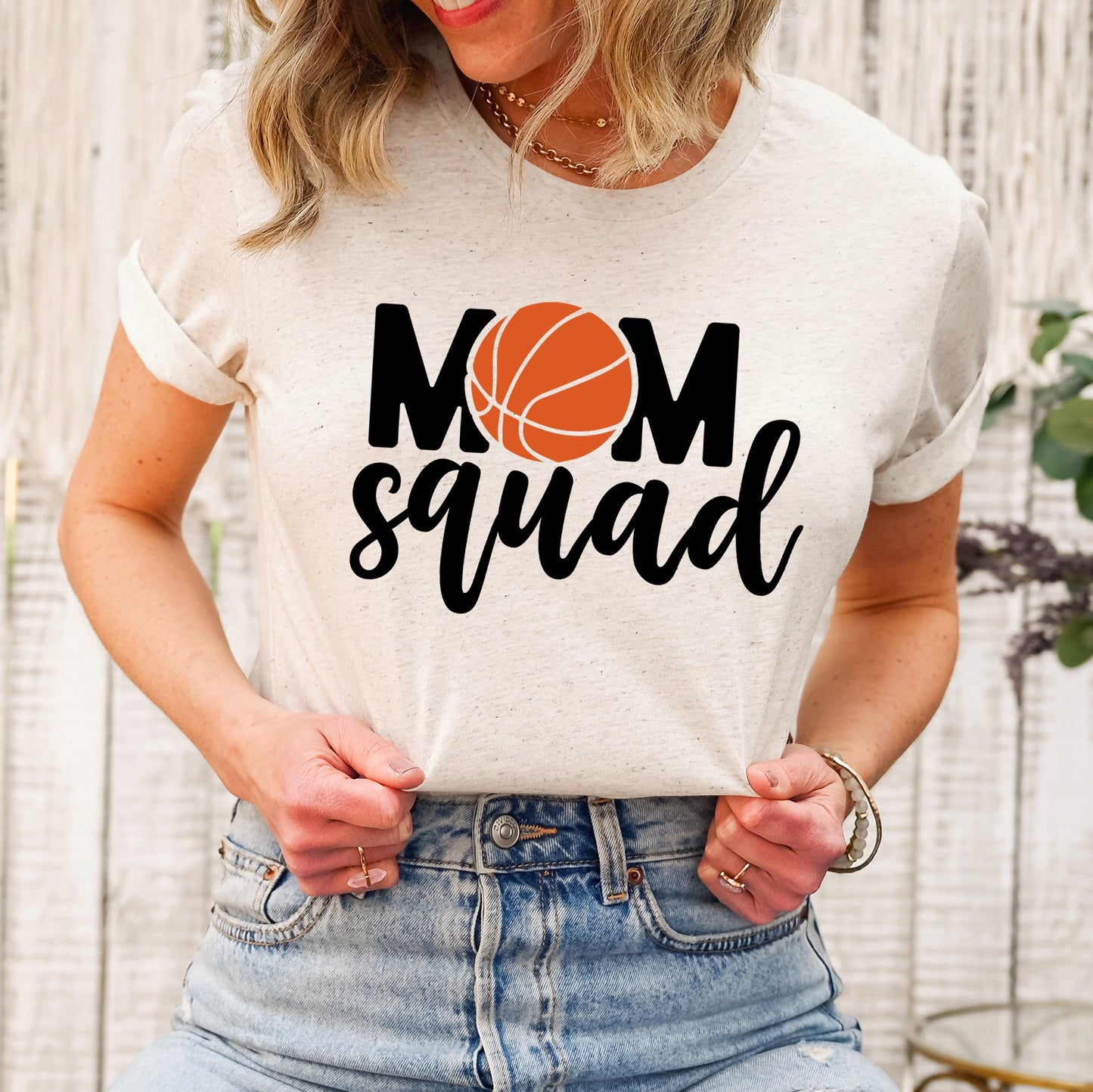 Mom Squad Basketball | Short Sleeve Graphic Tee