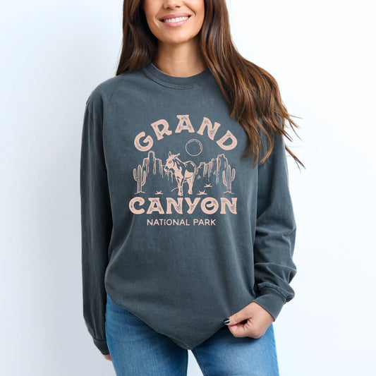 Vintage Grand Canyon National Park | Garment Dyed Long Sleeve