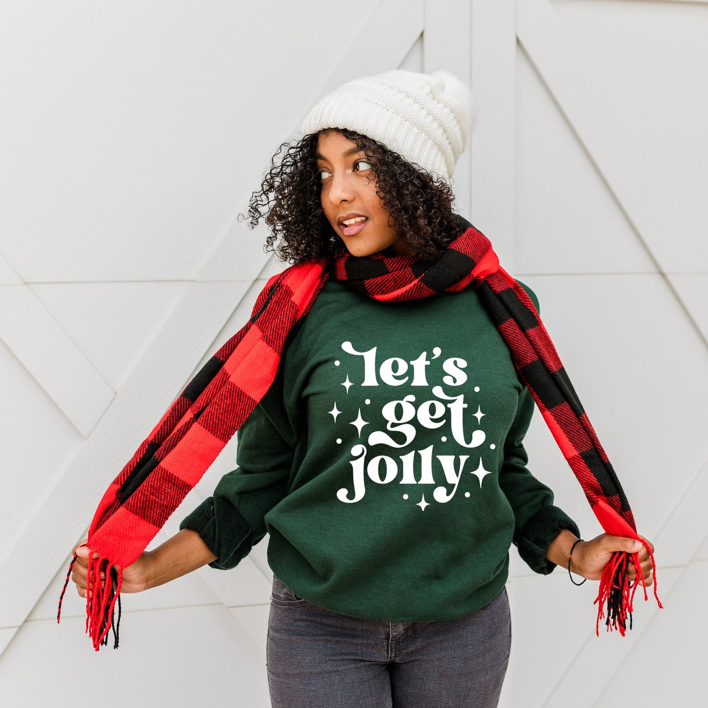 Whimsical Let's Get Jolly | Sweatshirt