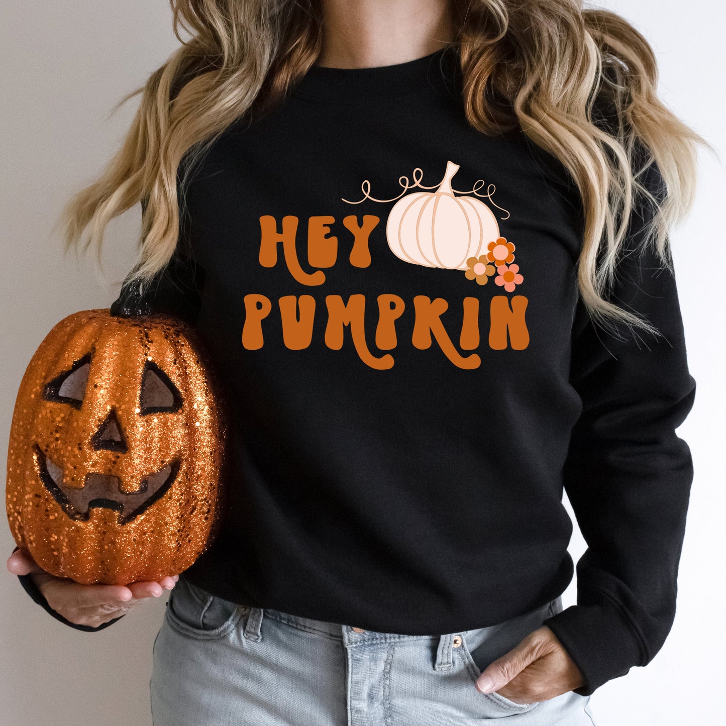 Hey Pumpkin Colorful | Sweatshirt