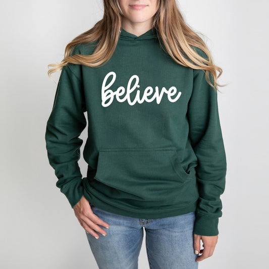 Believe Bold Cursive | Hoodie