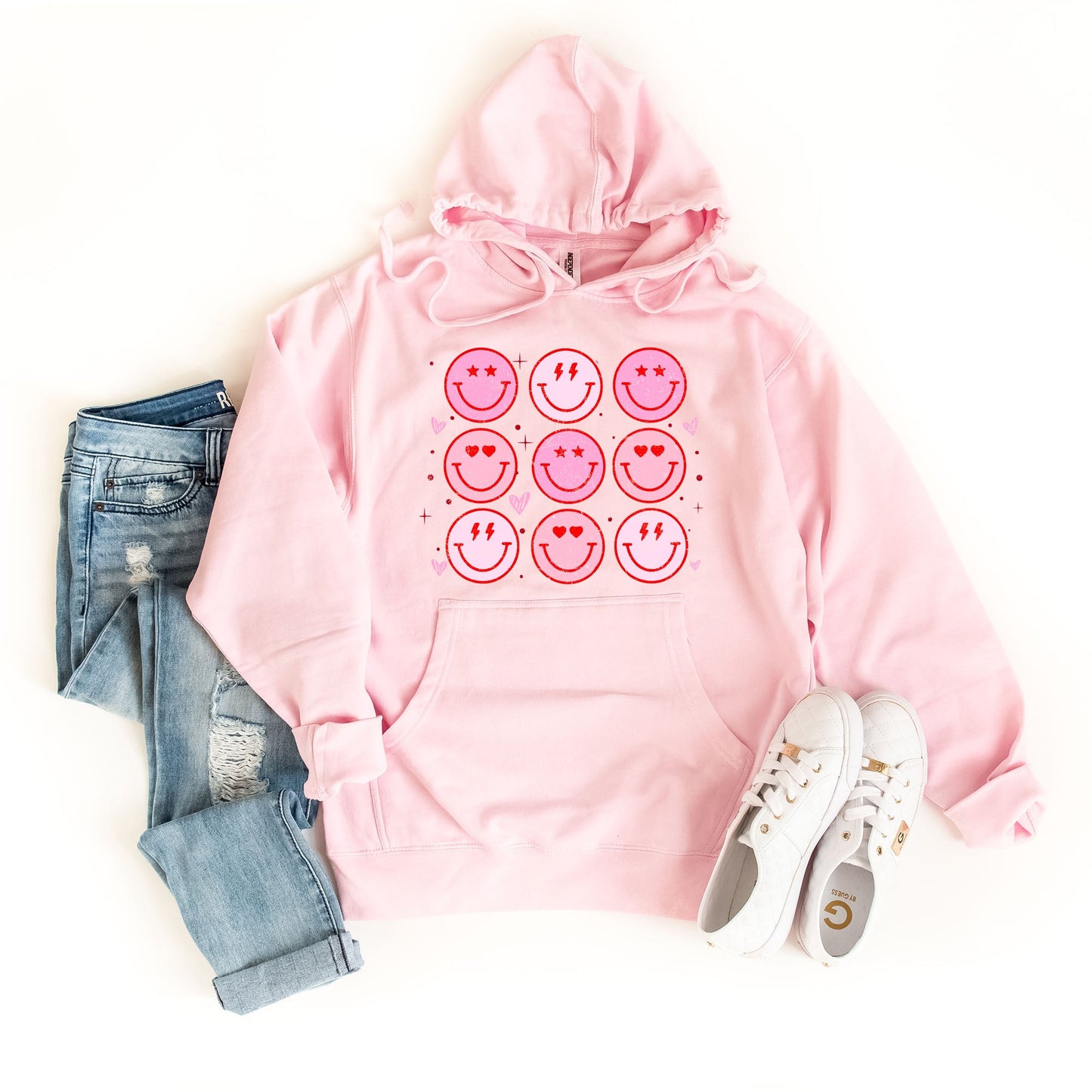 Valentine Smiley Face Chart | Hoodie