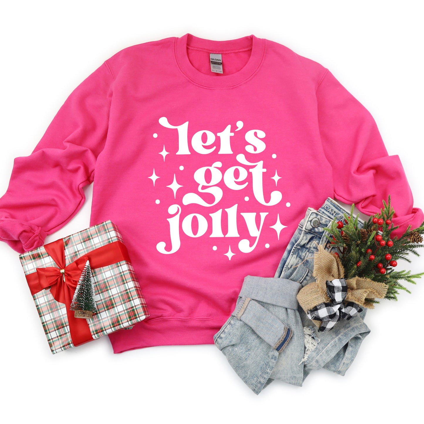 Whimsical Let's Get Jolly | Sweatshirt