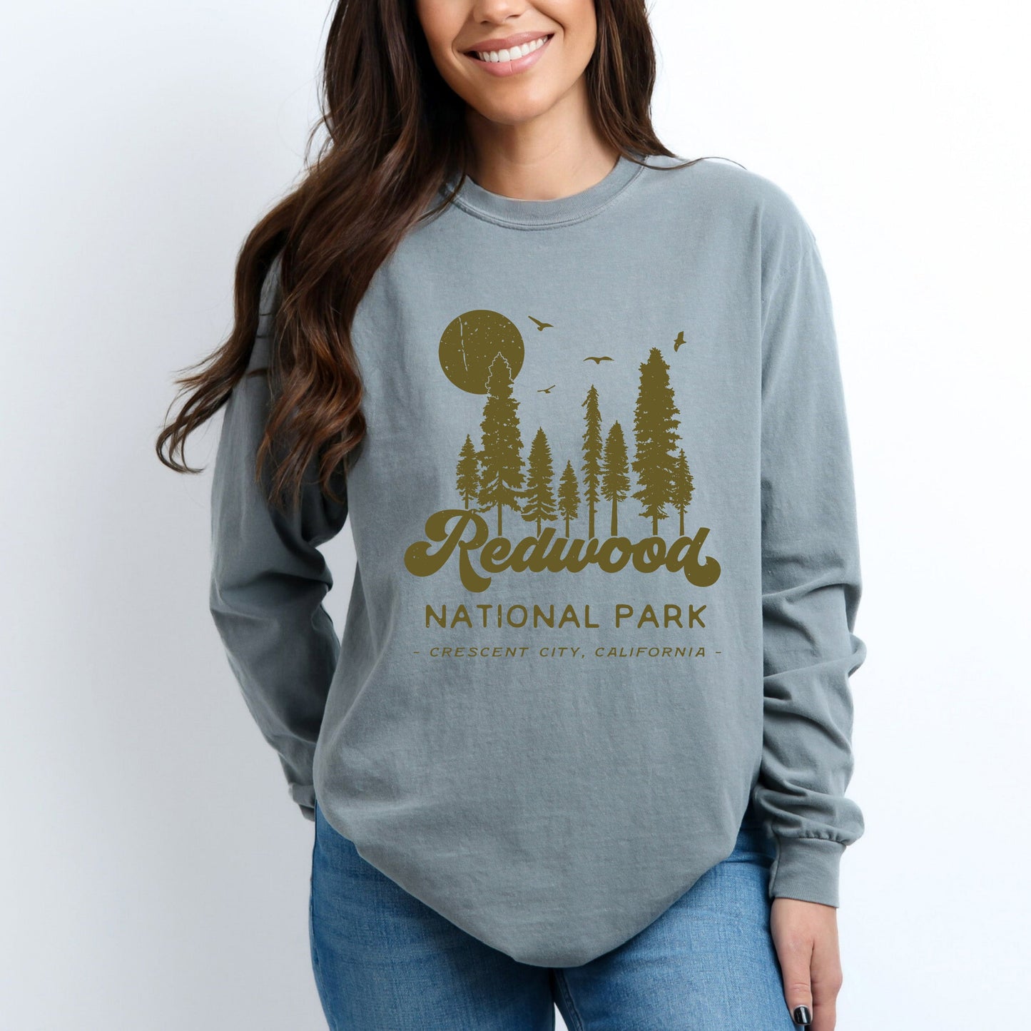 Vintage Redwood National Park  | Garment Dyed Long Sleeve