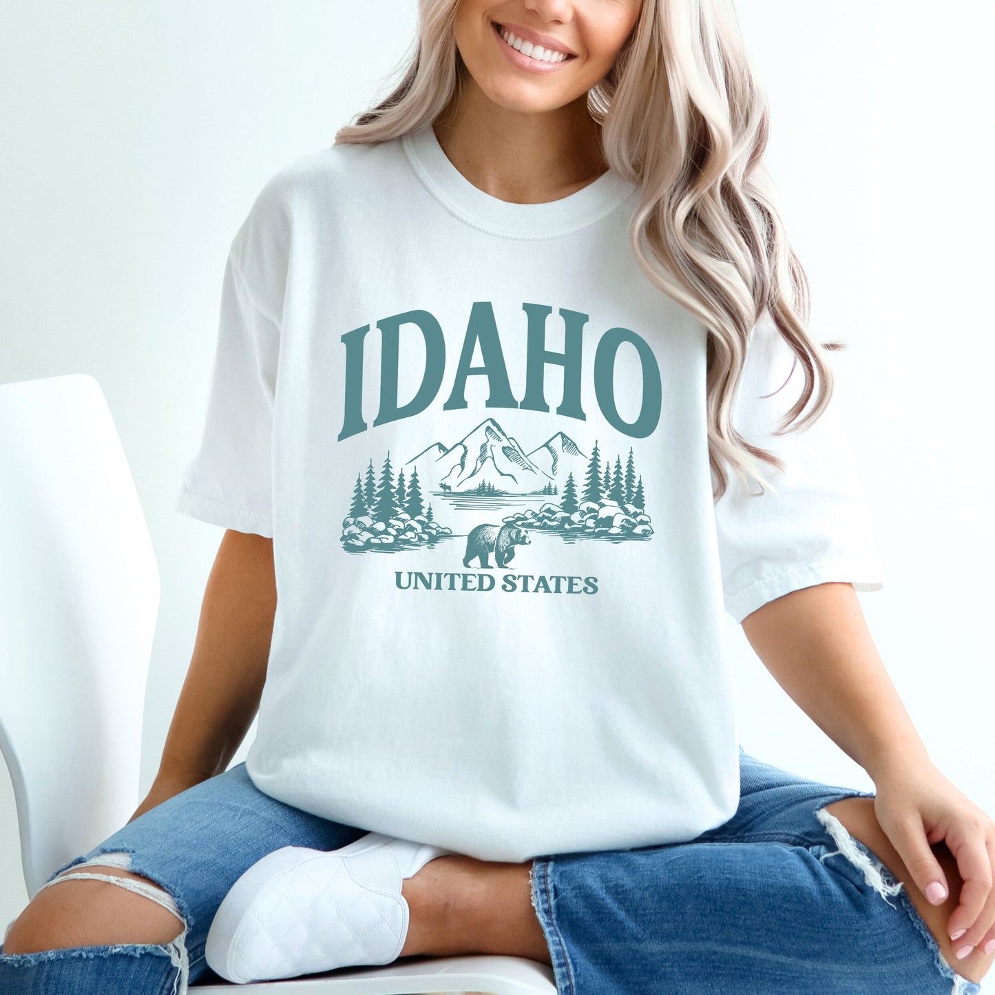 Idaho Forest Scene | Garment Dyed Short Sleeve Tee