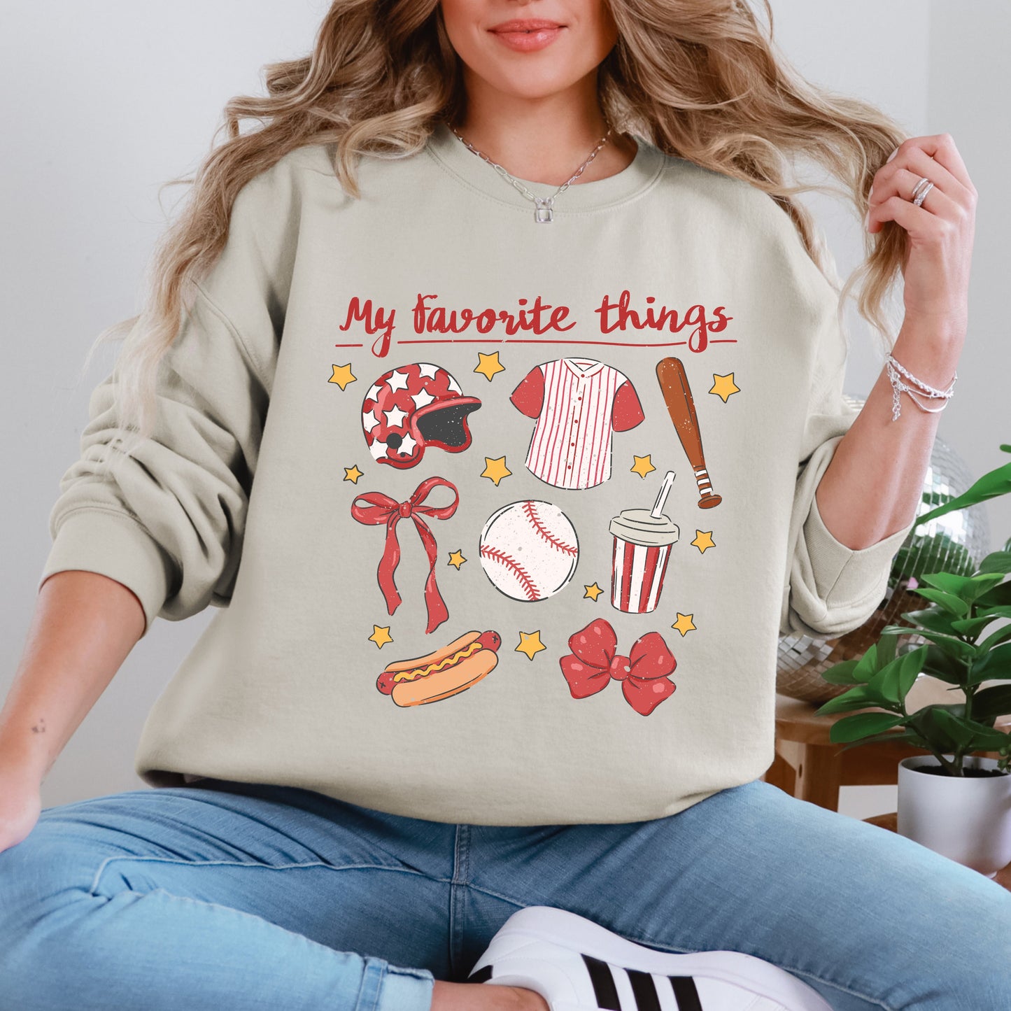 Coquette Baseball Favorite Things | Sweatshirt